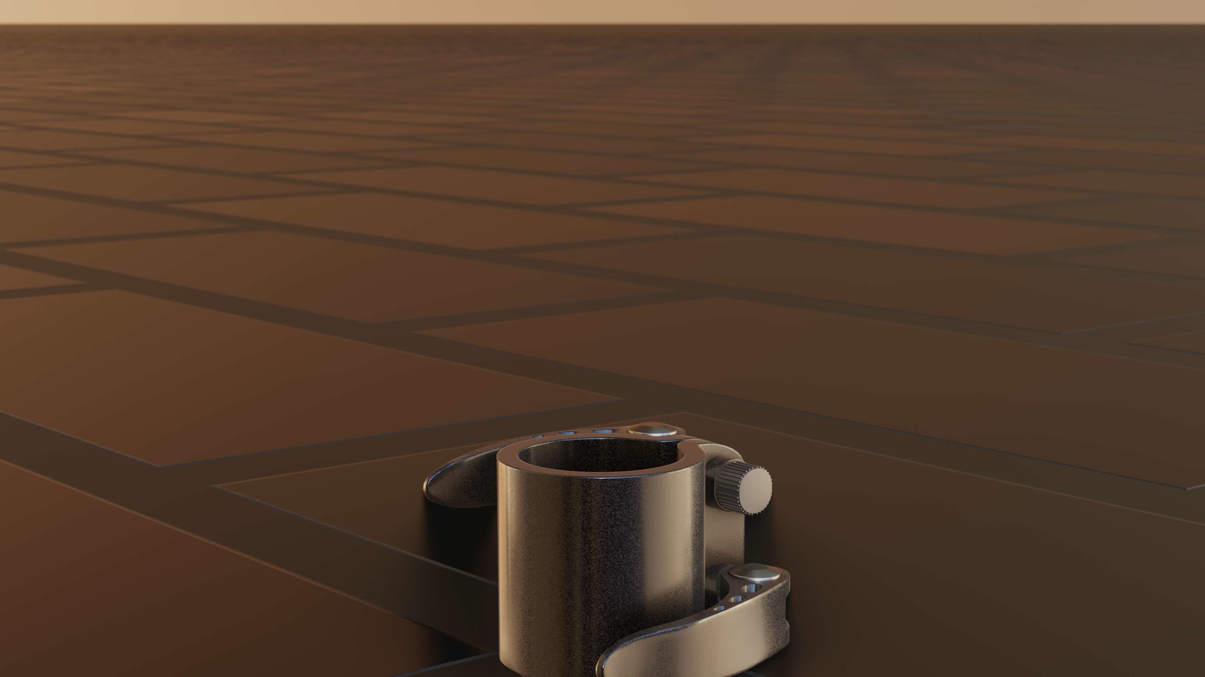 E-Scooter Quick Release Clamp with Procedural PBR Material 3D model_19