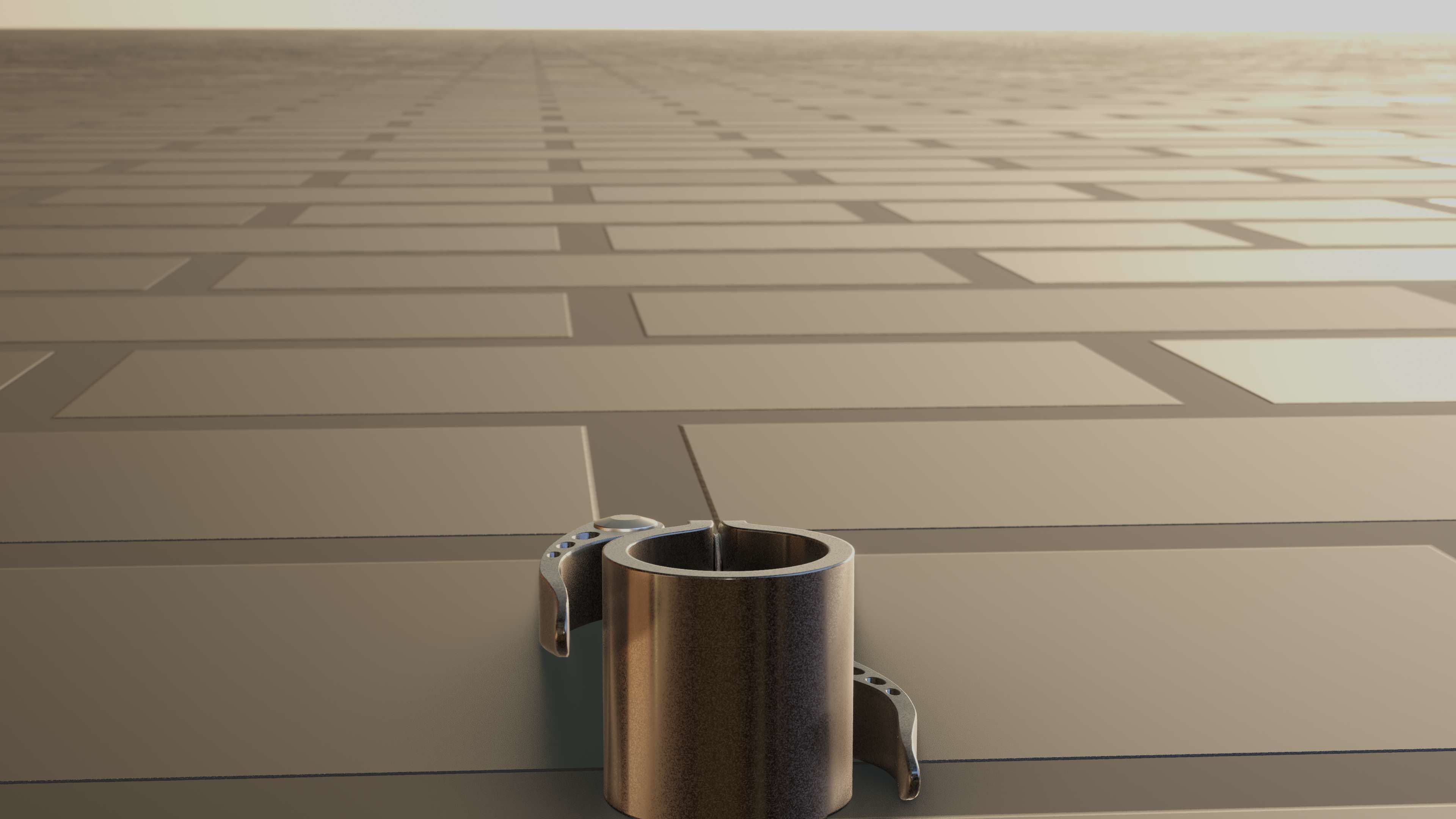 E-Scooter Quick Release Clamp with Procedural PBR Material 3D model_26