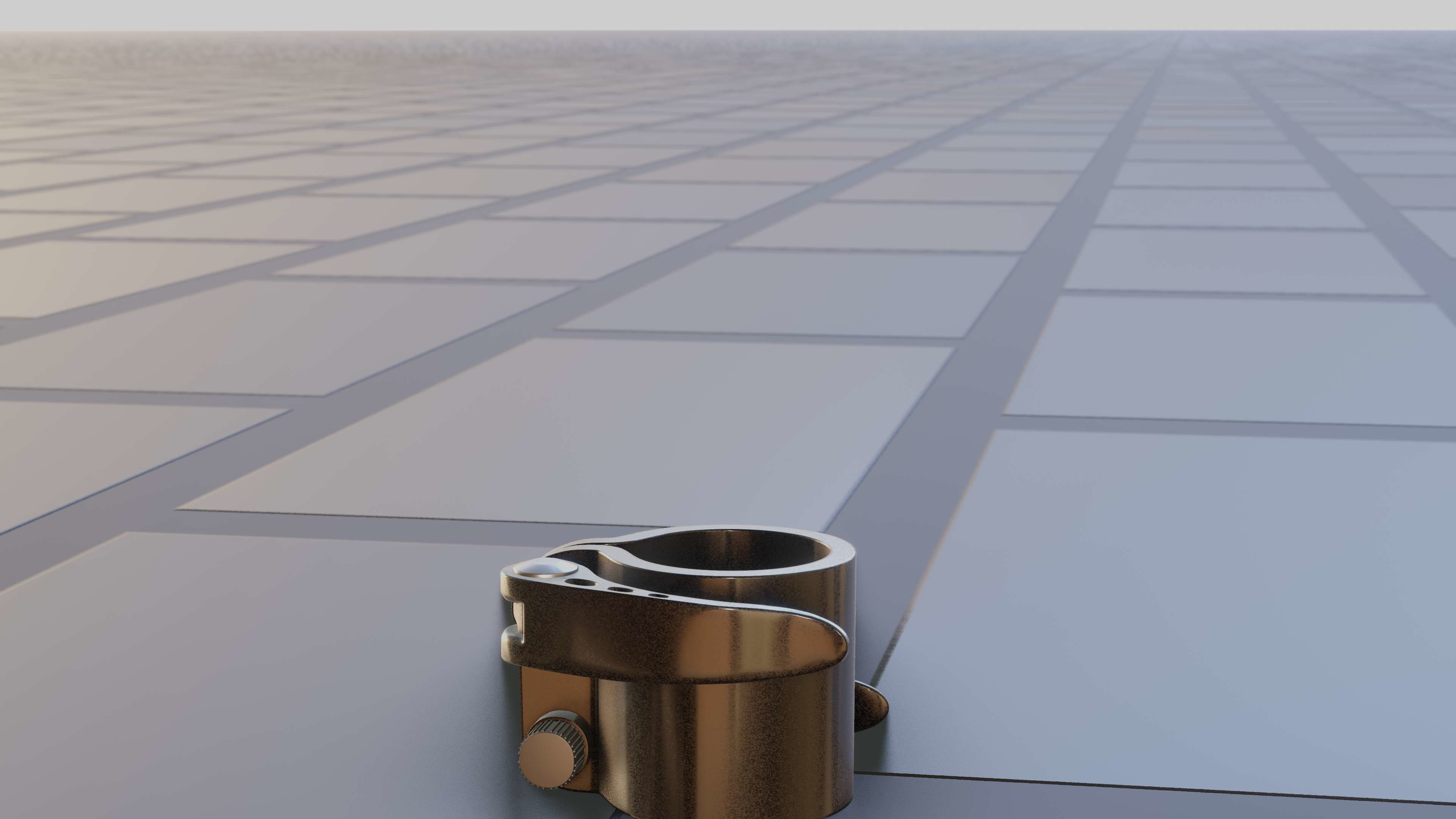 E-Scooter Quick Release Clamp with Procedural PBR Material 3D model_75