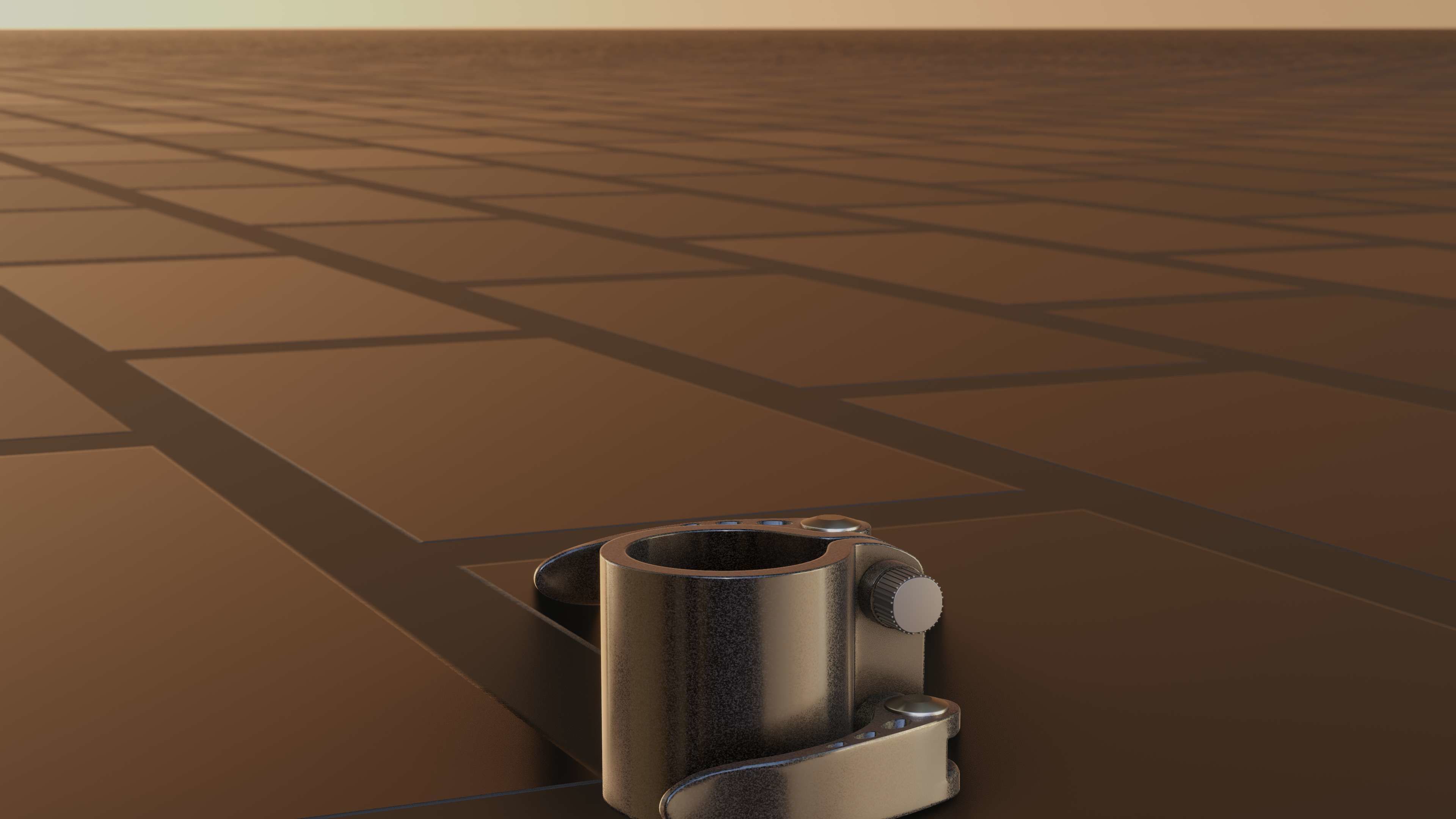 E-Scooter Quick Release Clamp with Procedural PBR Material 3D model_66