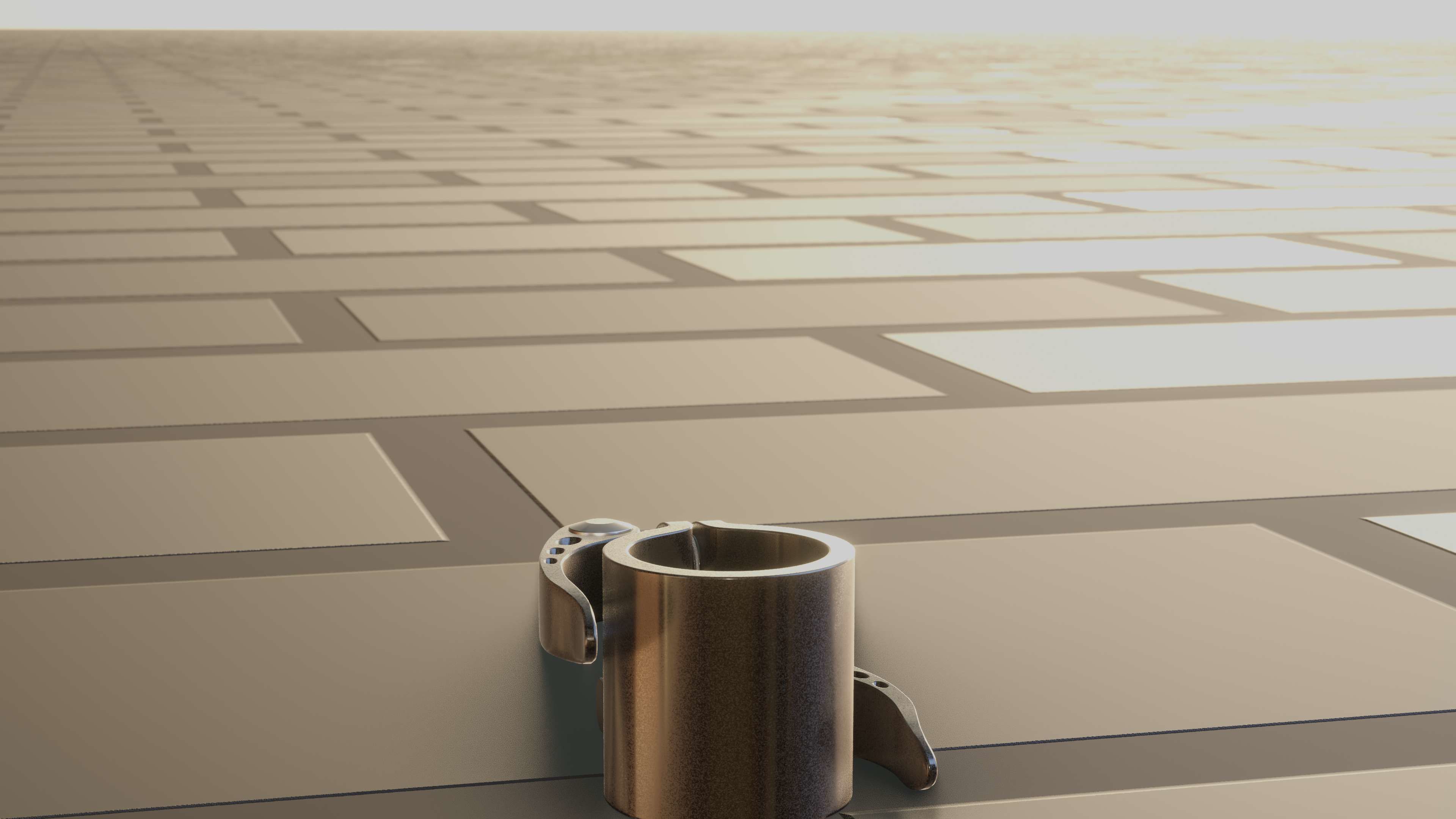 E-Scooter Quick Release Clamp with Procedural PBR Material 3D model_50