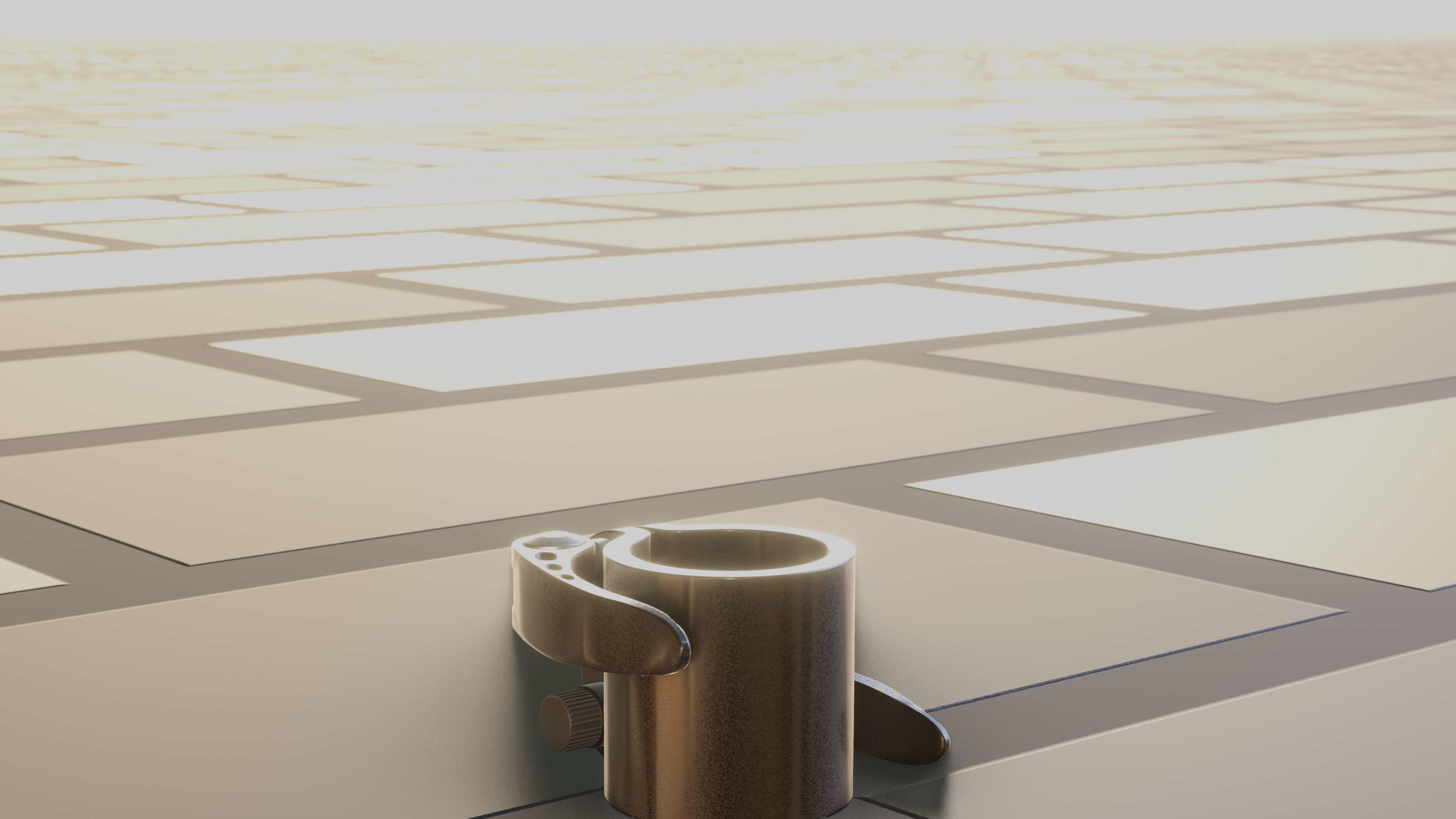 E-Scooter Quick Release Clamp with Procedural PBR Material 3D model_28