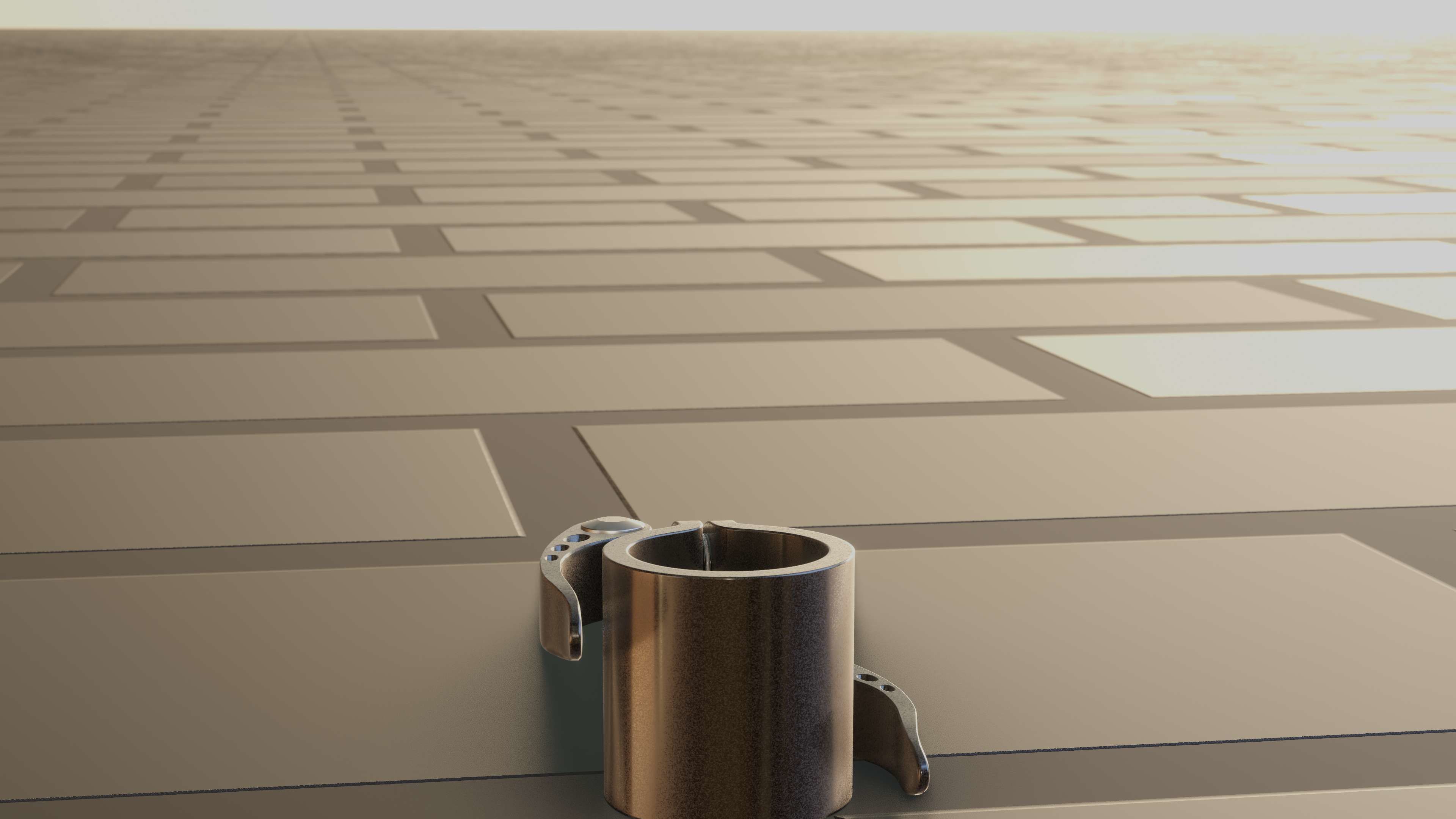 E-Scooter Quick Release Clamp with Procedural PBR Material 3D model_27