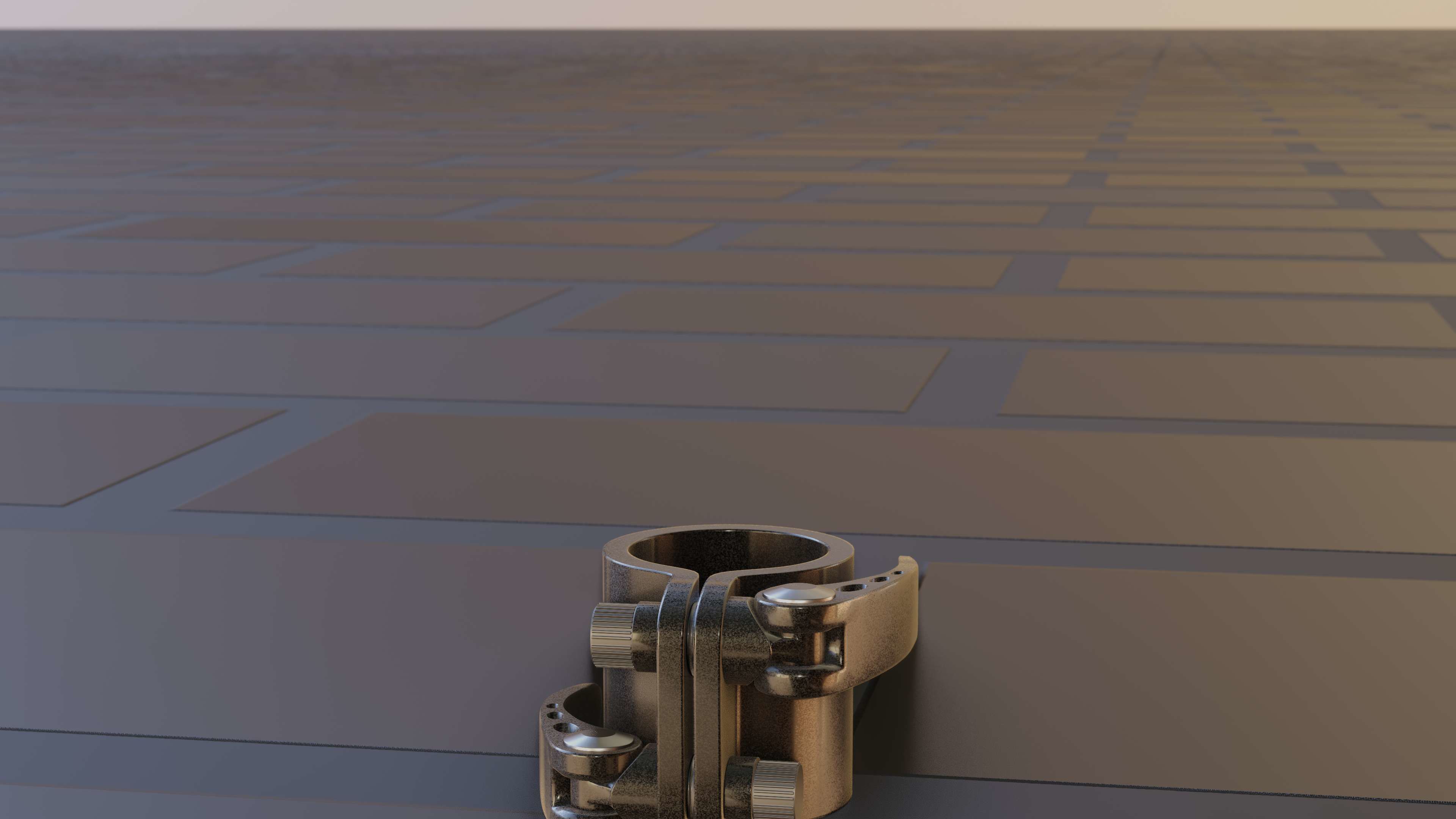 E-Scooter Quick Release Clamp with Procedural PBR Material 3D model_49