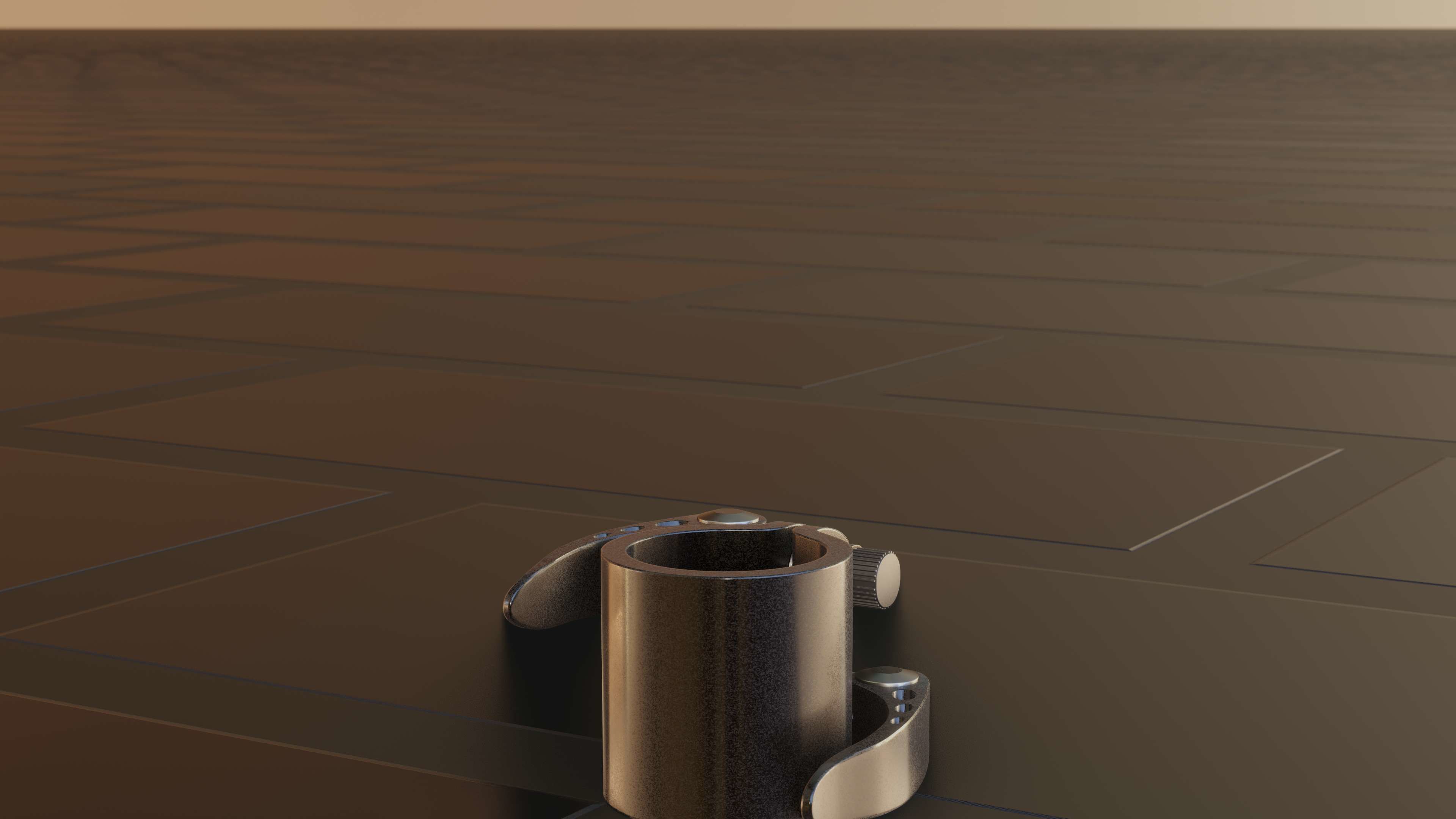 E-Scooter Quick Release Clamp with Procedural PBR Material 3D model_23