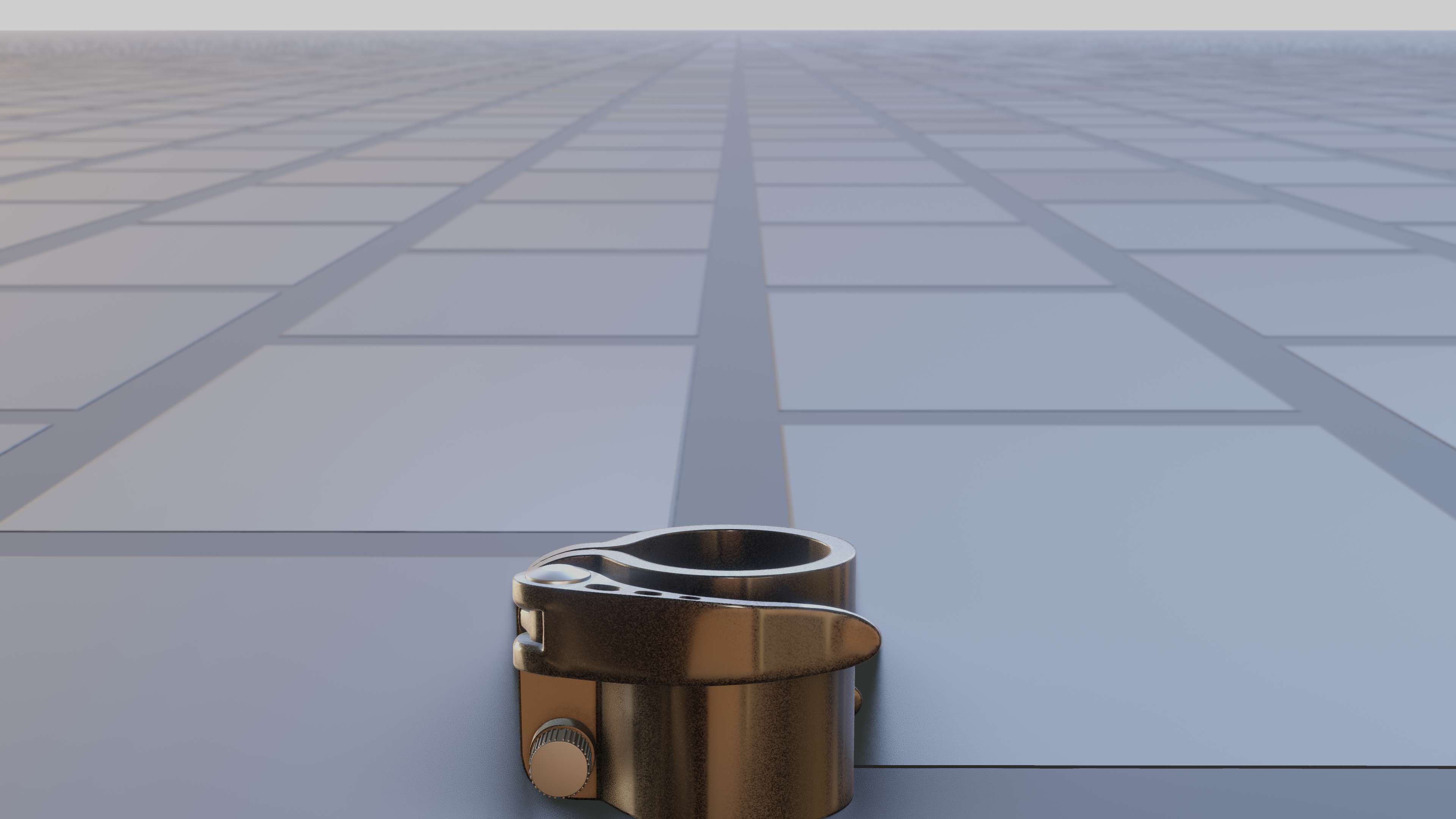 E-Scooter Quick Release Clamp with Procedural PBR Material 3D model_76