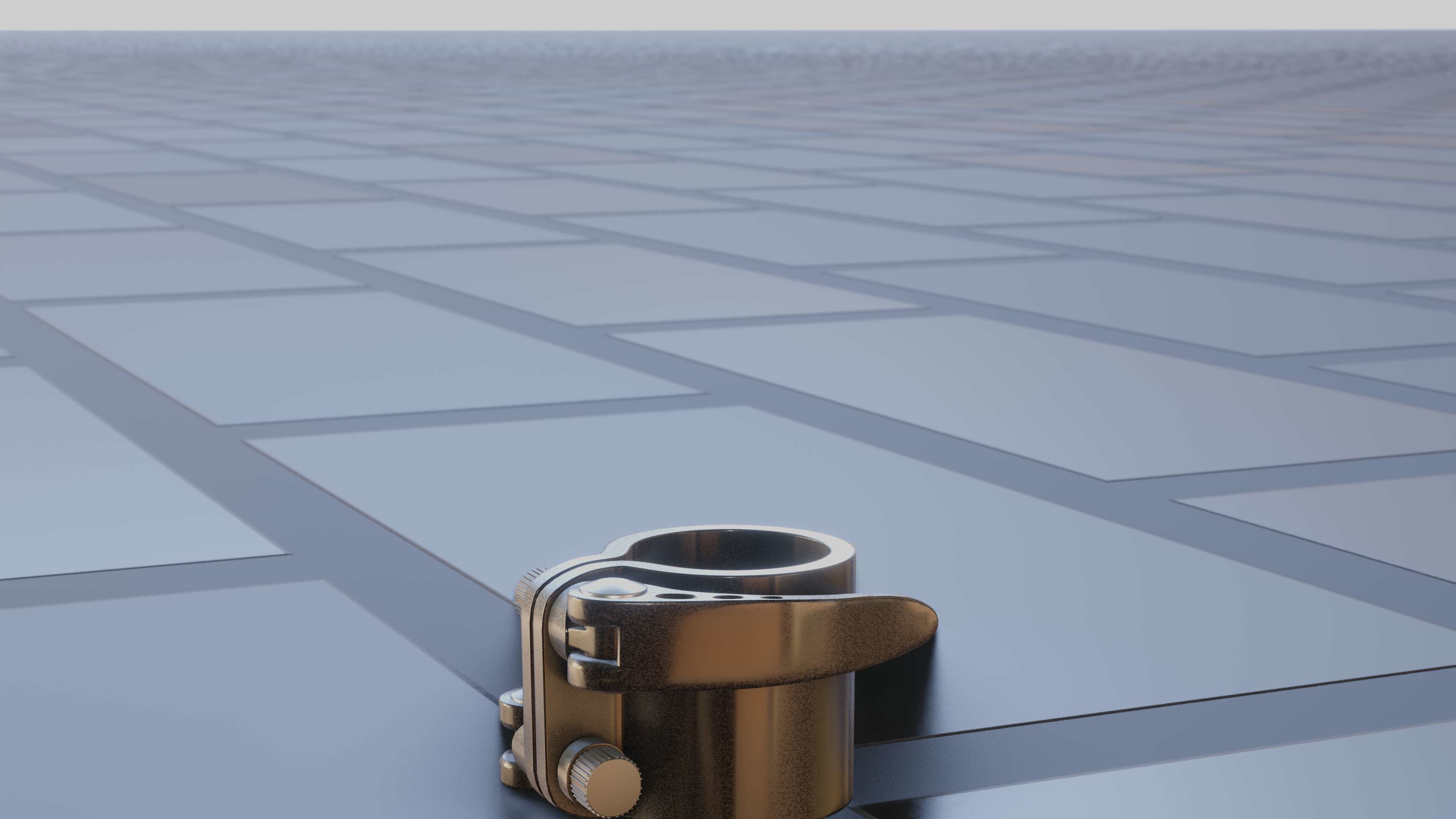 E-Scooter Quick Release Clamp with Procedural PBR Material 3D model_77