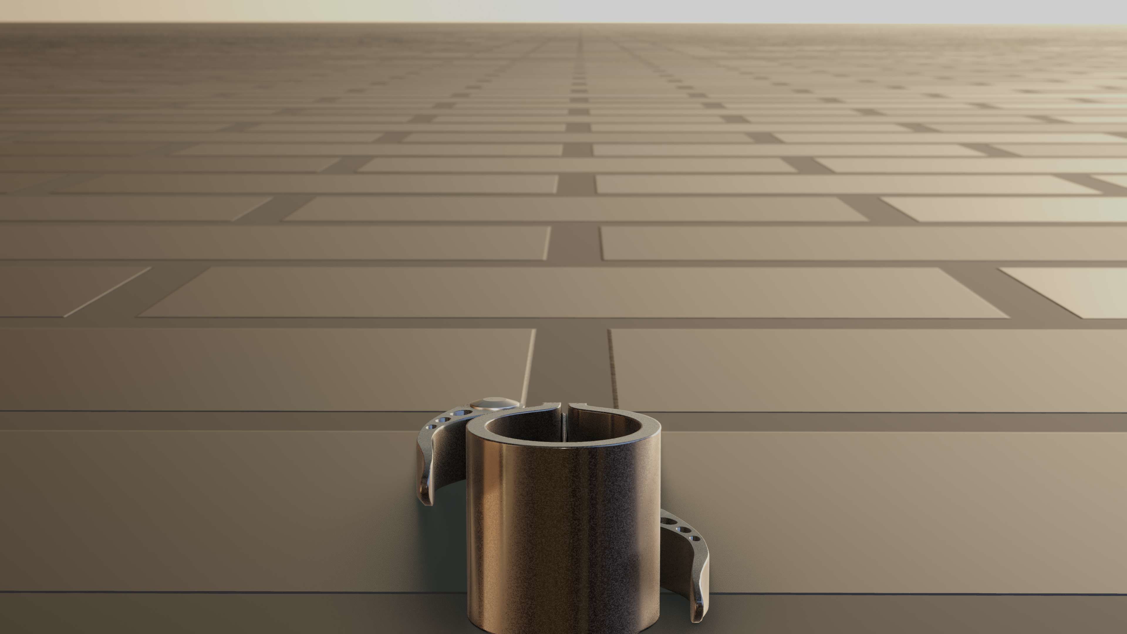 E-Scooter Quick Release Clamp with Procedural PBR Material 3D model_67