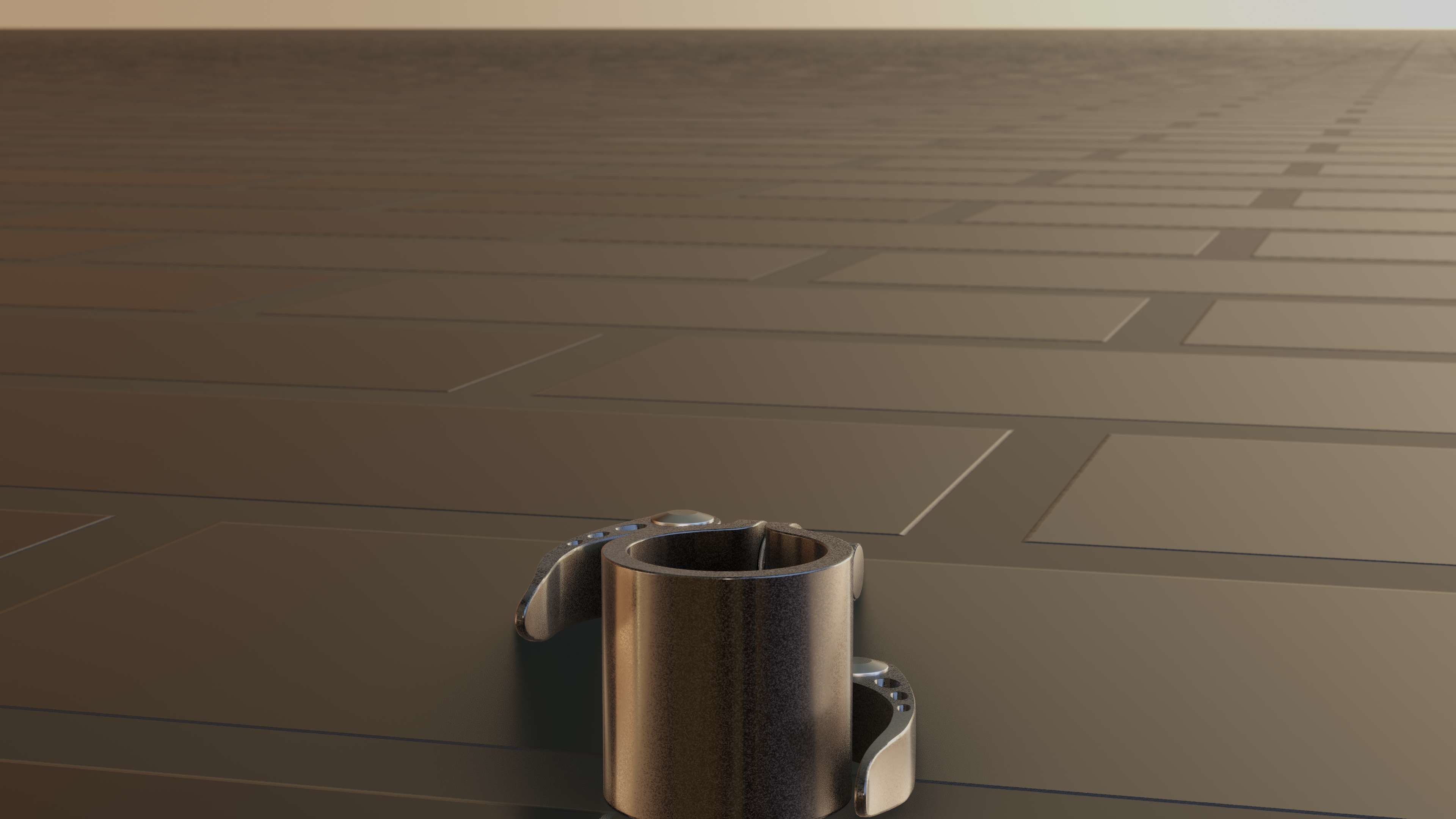 E-Scooter Quick Release Clamp with Procedural PBR Material 3D model_16