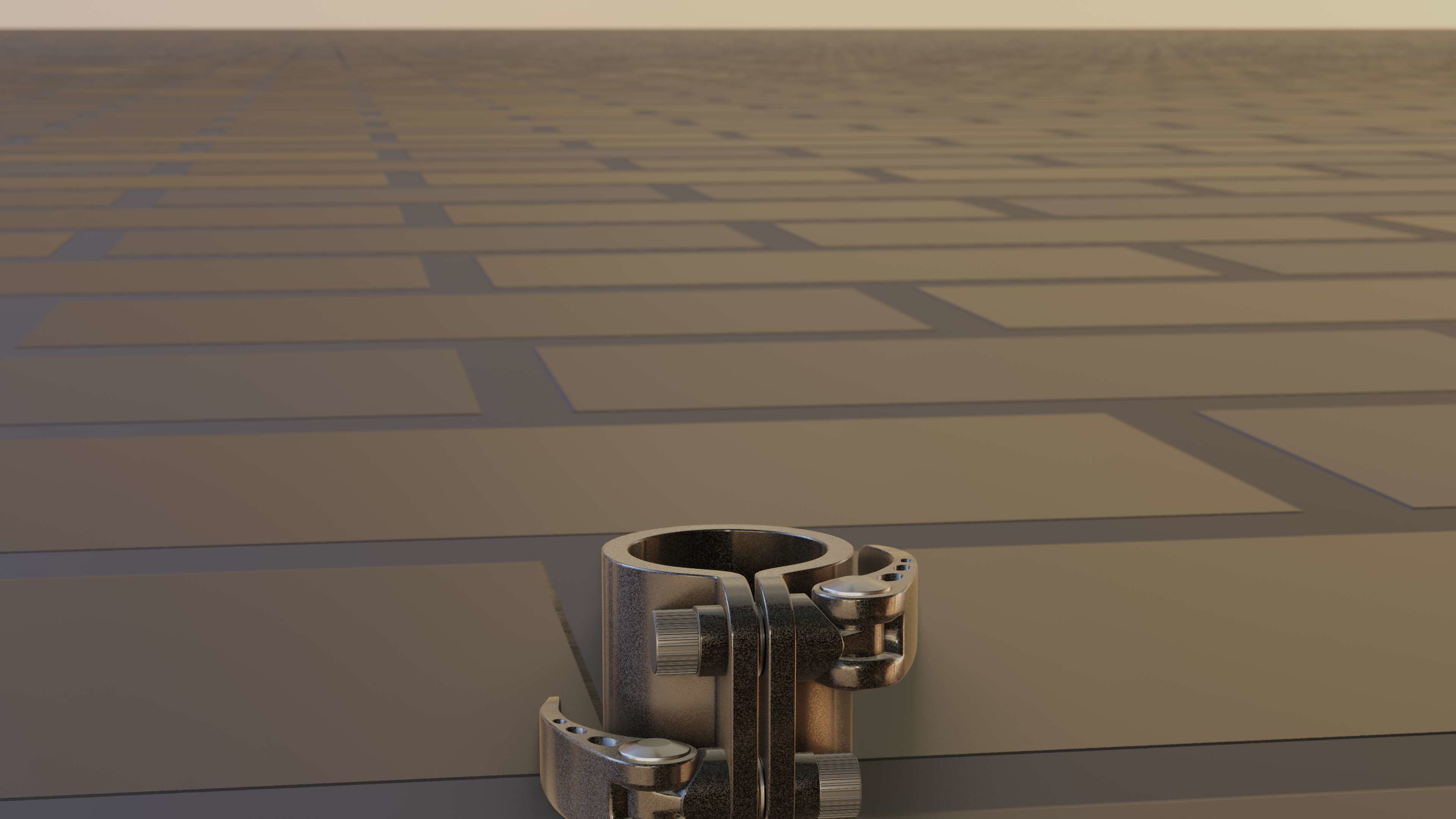 E-Scooter Quick Release Clamp with Procedural PBR Material 3D model_52