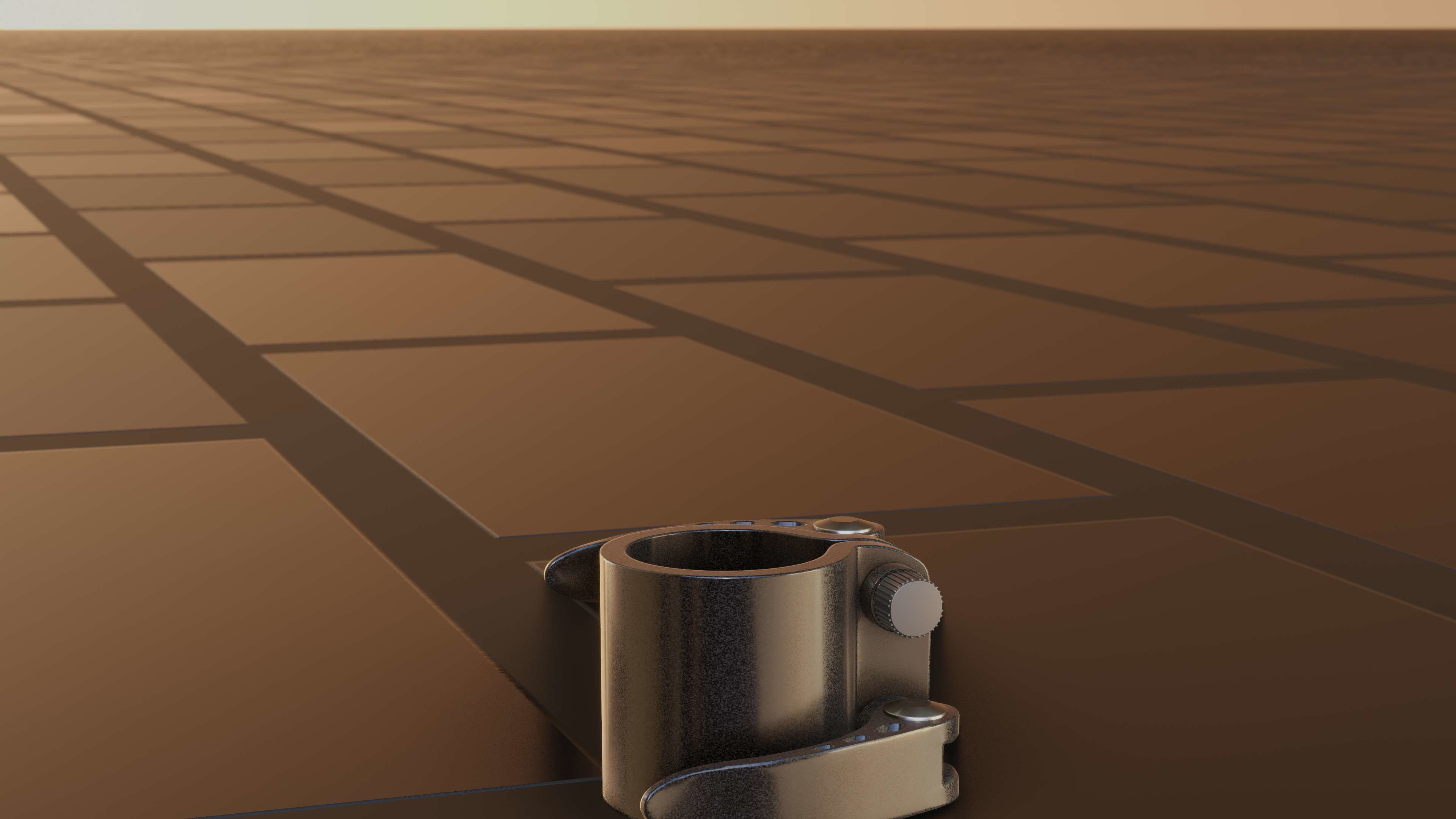 E-Scooter Quick Release Clamp with Procedural PBR Material 3D model_14