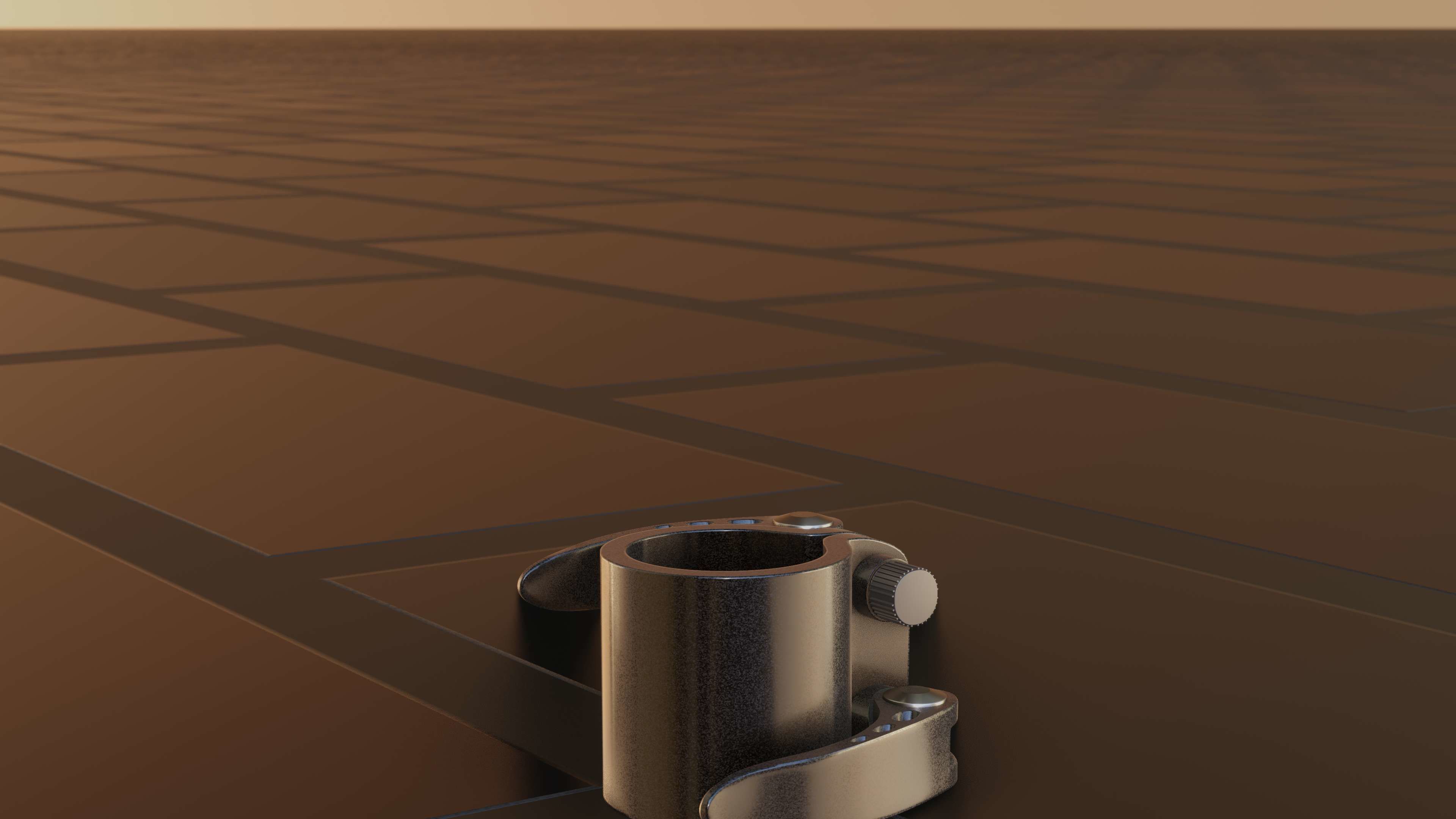 E-Scooter Quick Release Clamp with Procedural PBR Material 3D model_65