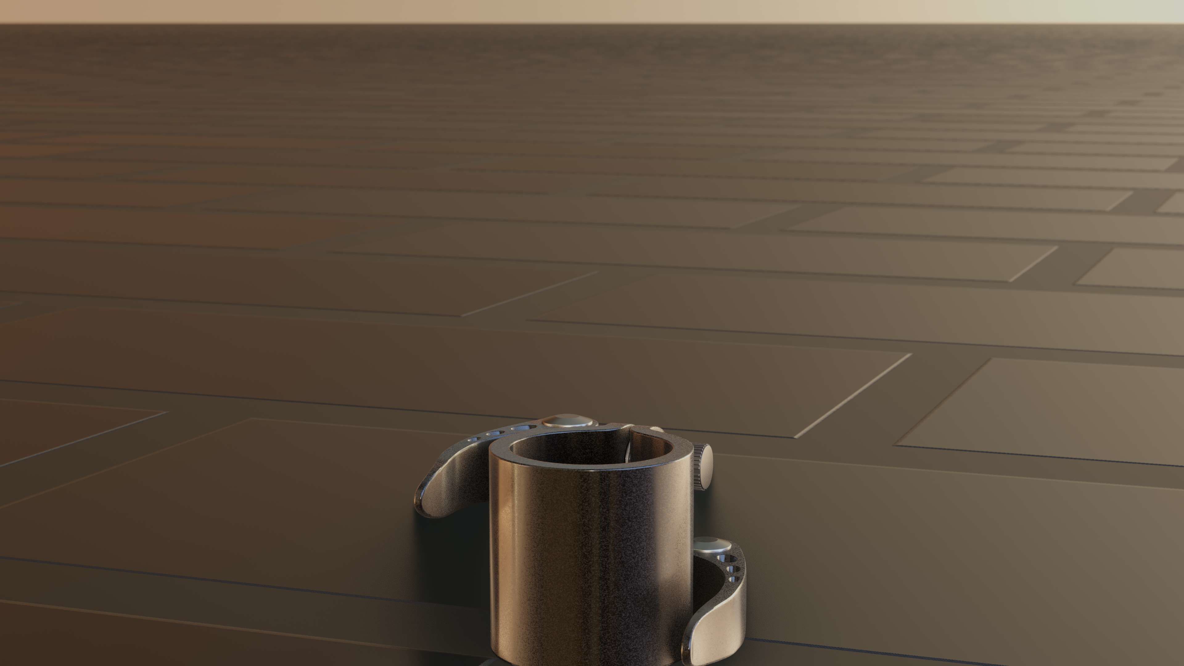 E-Scooter Quick Release Clamp with Procedural PBR Material 3D model_64