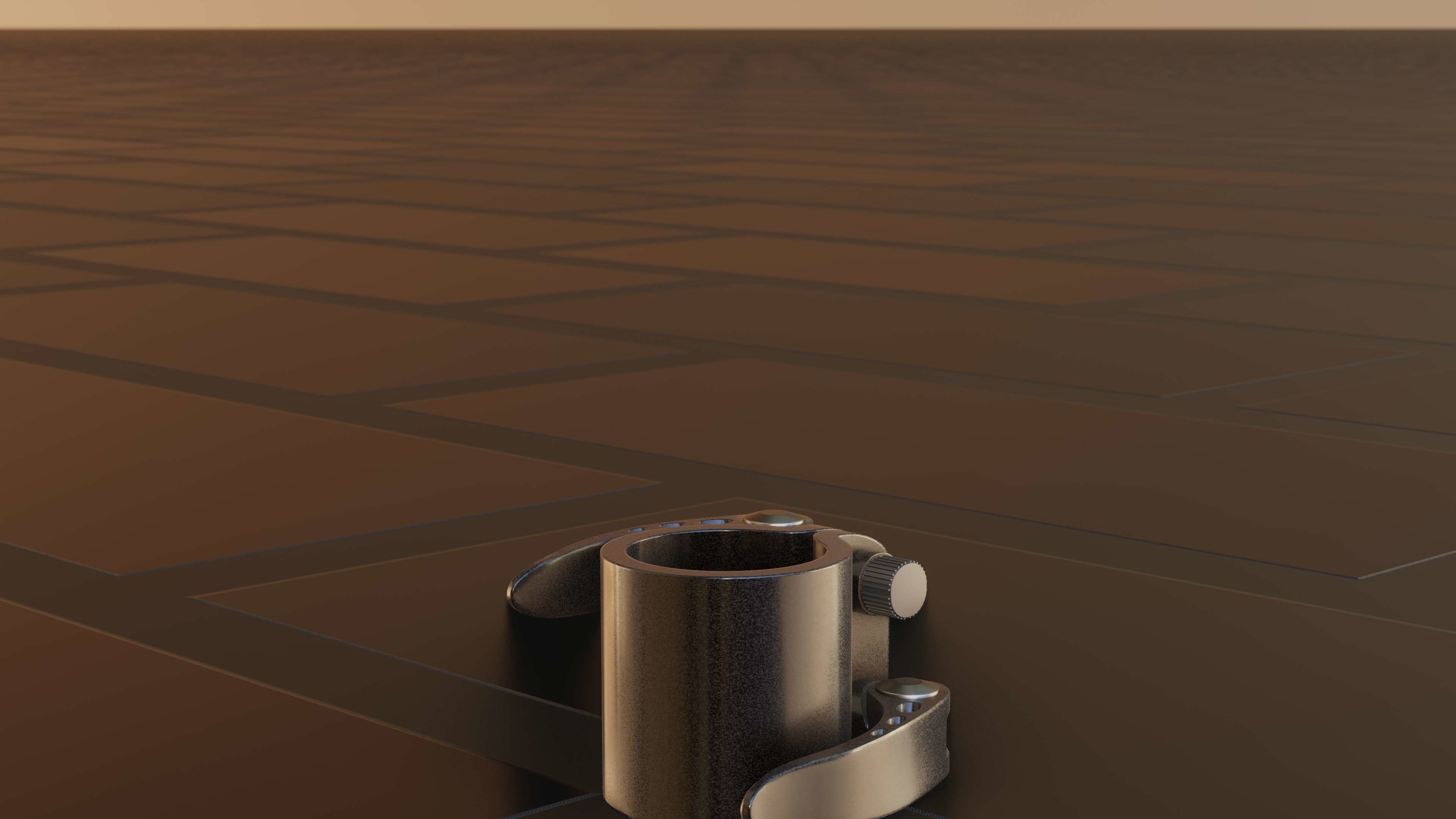 E-Scooter Quick Release Clamp with Procedural PBR Material 3D model_62