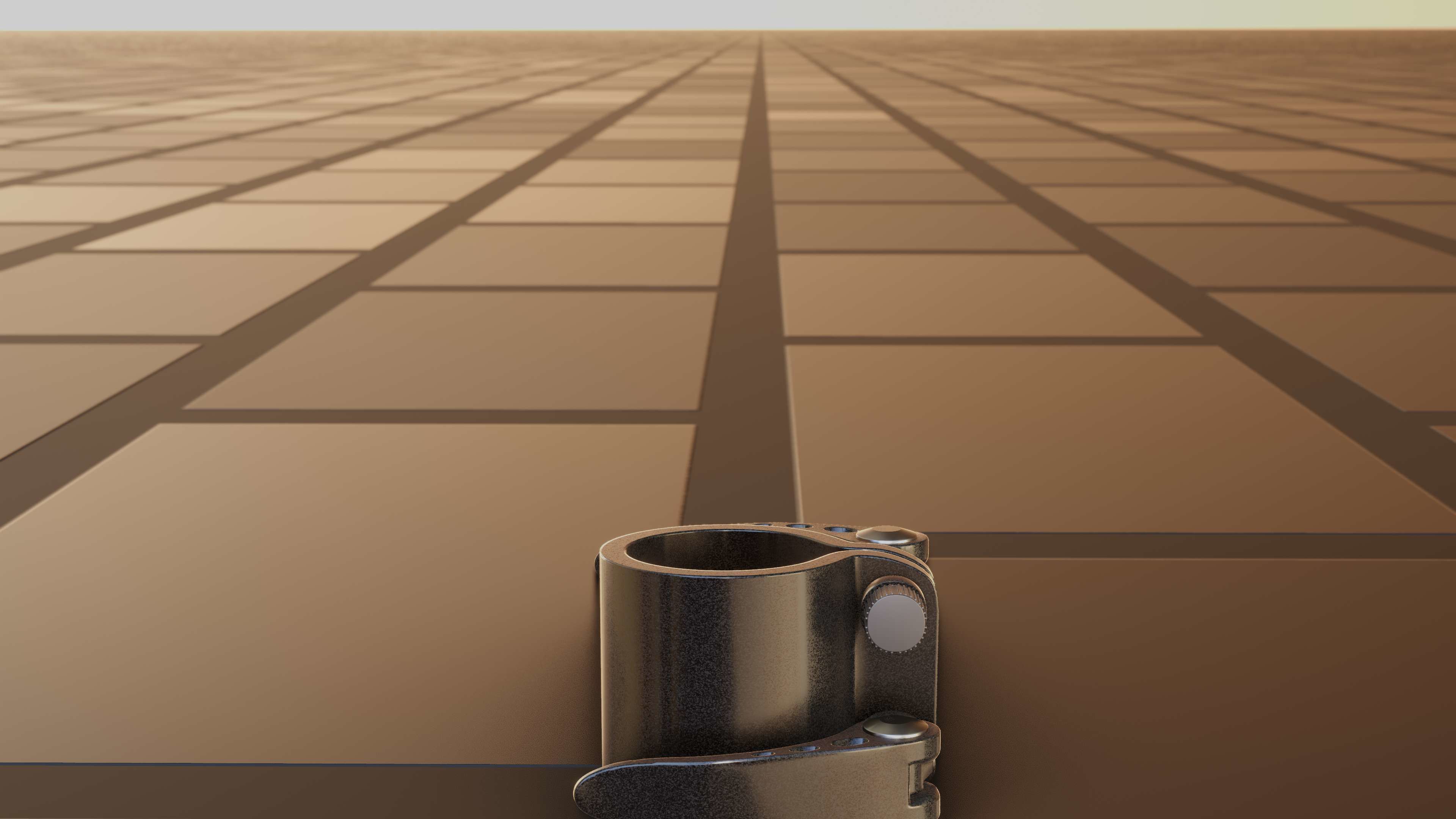 E-Scooter Quick Release Clamp with Procedural PBR Material 3D model_20