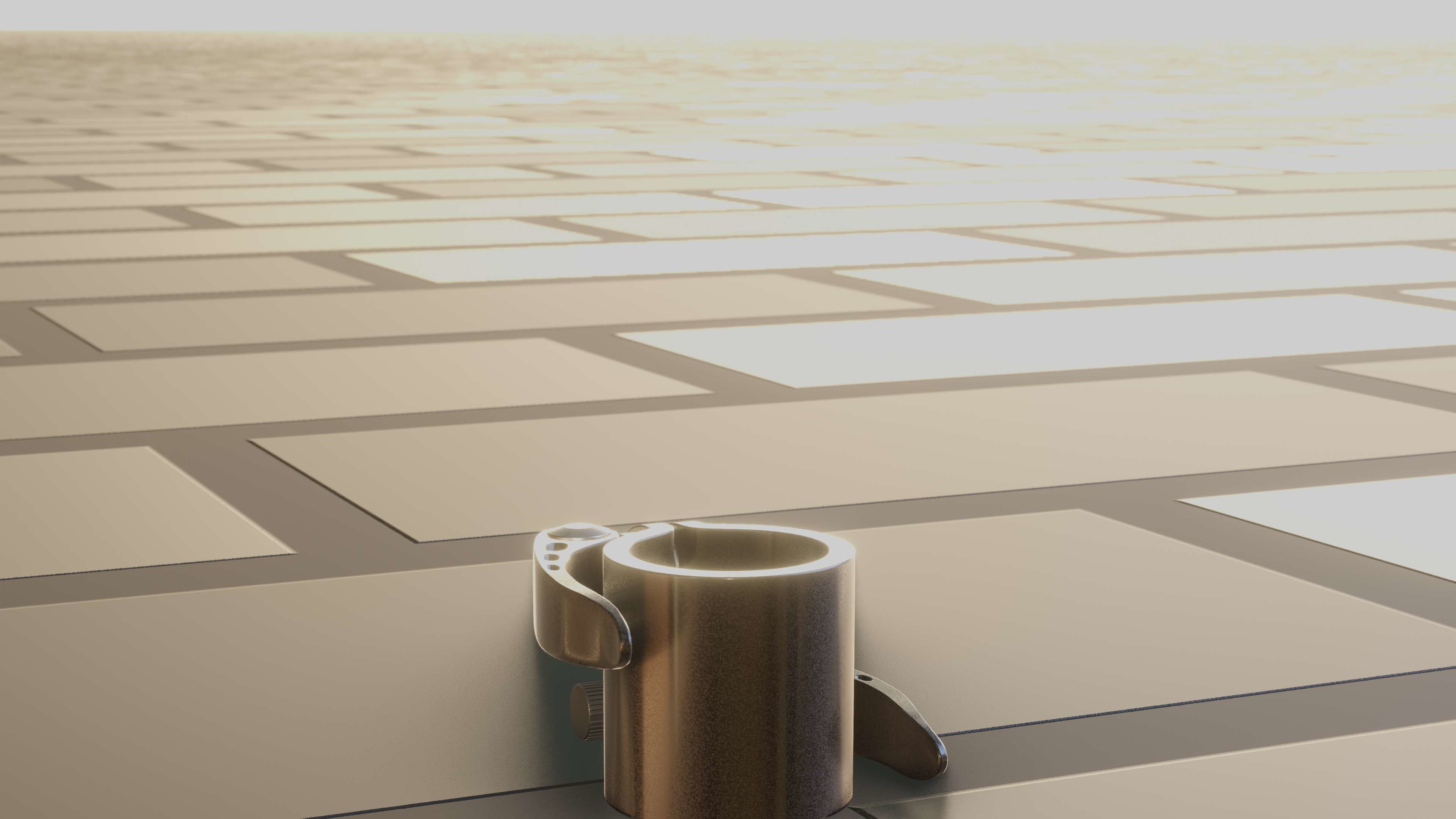 E-Scooter Quick Release Clamp with Procedural PBR Material 3D model_73