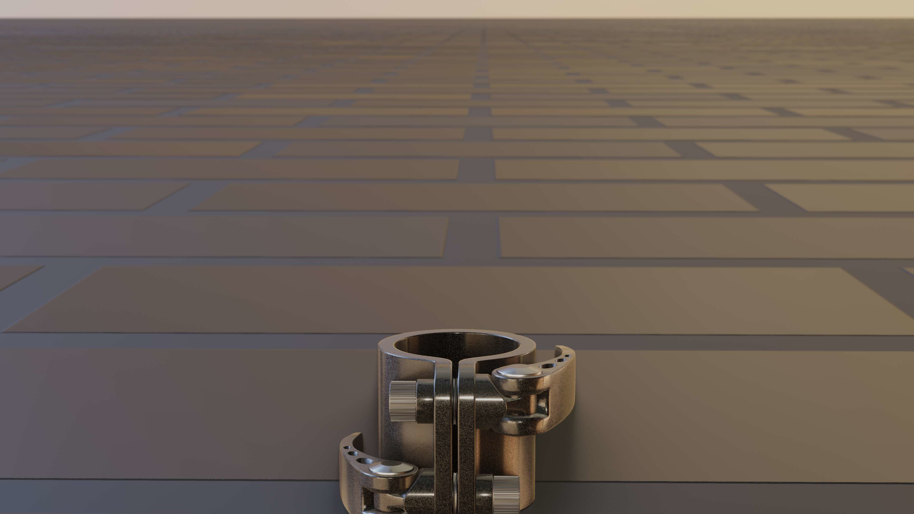 E-Scooter Quick Release Clamp with Procedural PBR Material 3D model_51