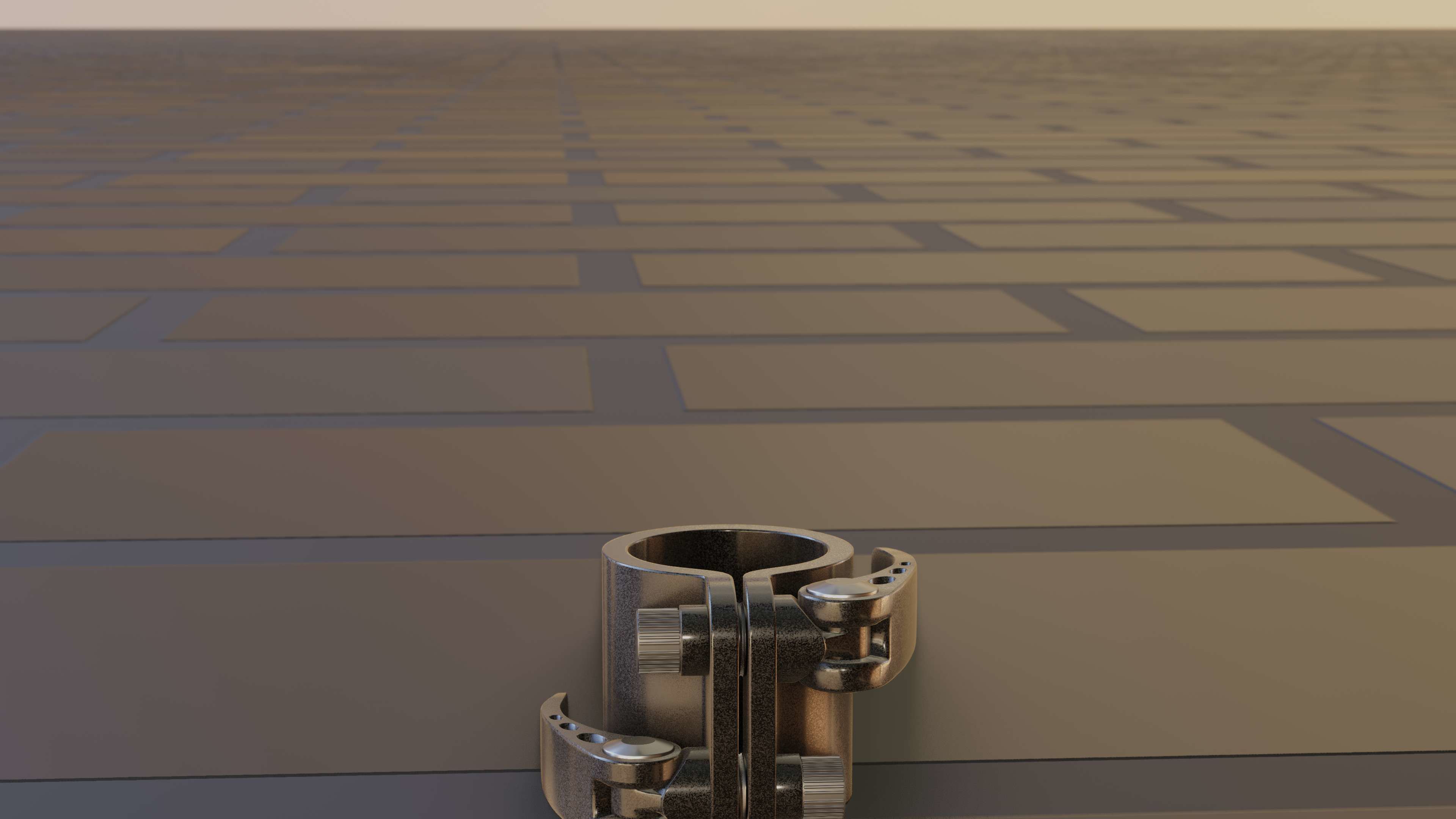 E-Scooter Quick Release Clamp with Procedural PBR Material 3D model_31