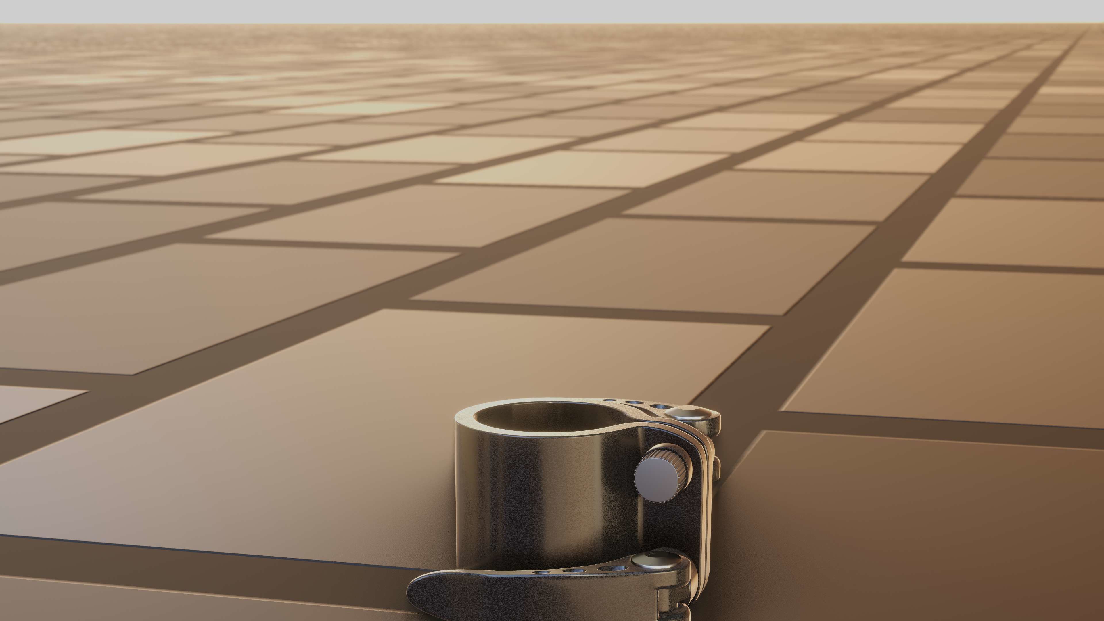 E-Scooter Quick Release Clamp with Procedural PBR Material 3D model_61