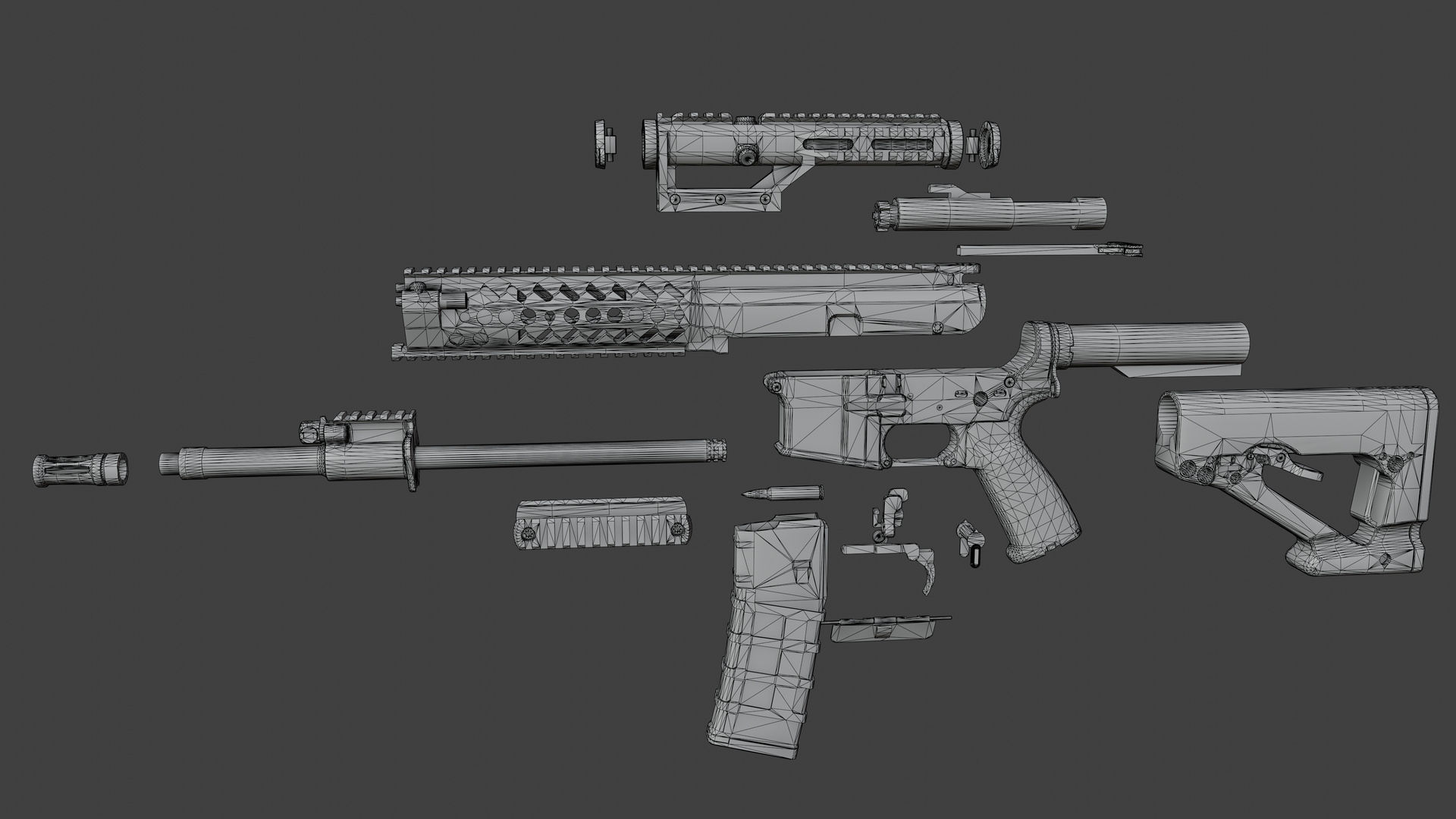 3D model Steyr RS556 Rifle VR / AR / low-poly | CGTrader