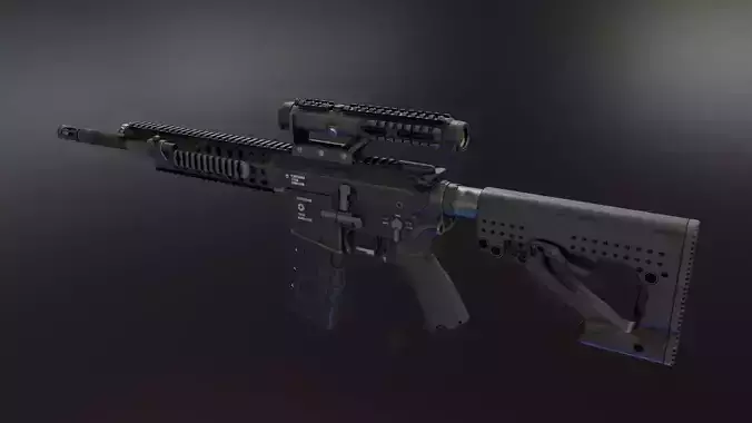 Steyr RS556 Rifle Low-poly 3D model