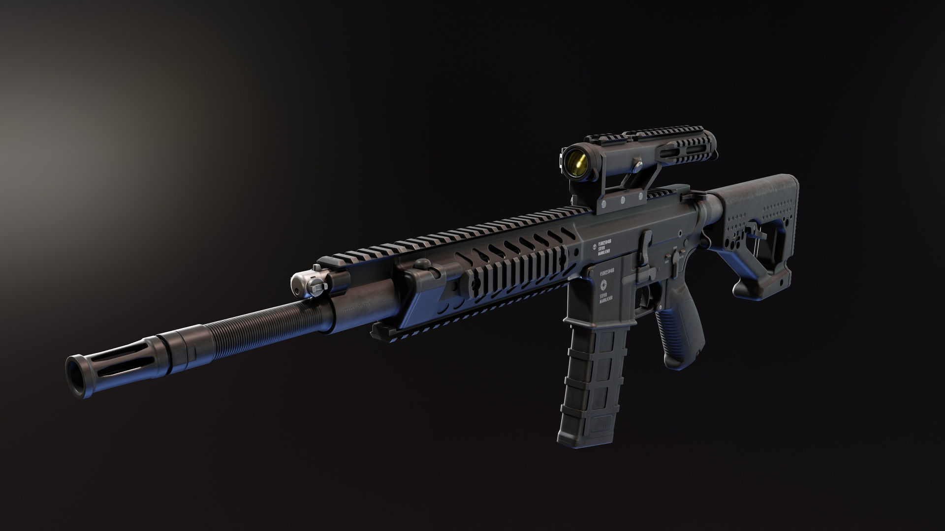 Sty Rifle 3D model Steyr RS556 Rifle VR / AR / low-poly | CGTrader