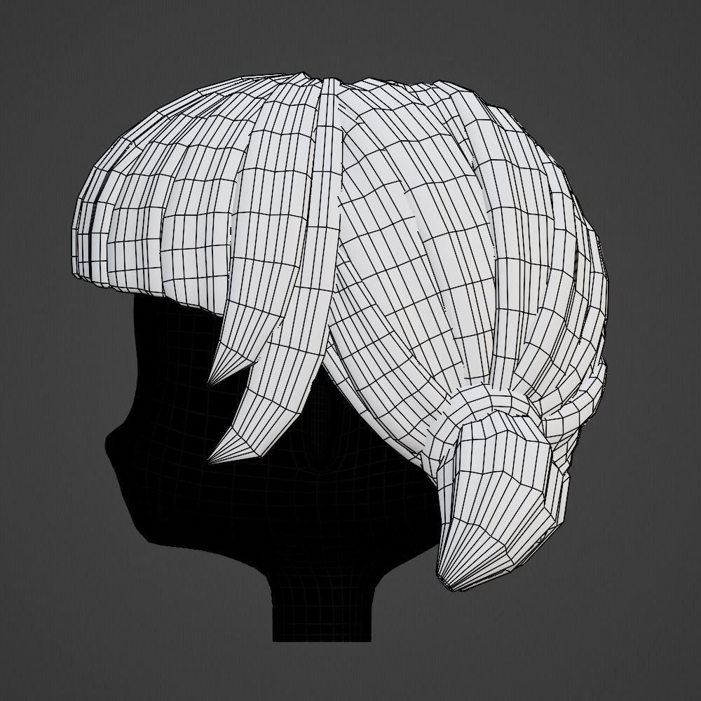 Hair style female 05 3D model_15