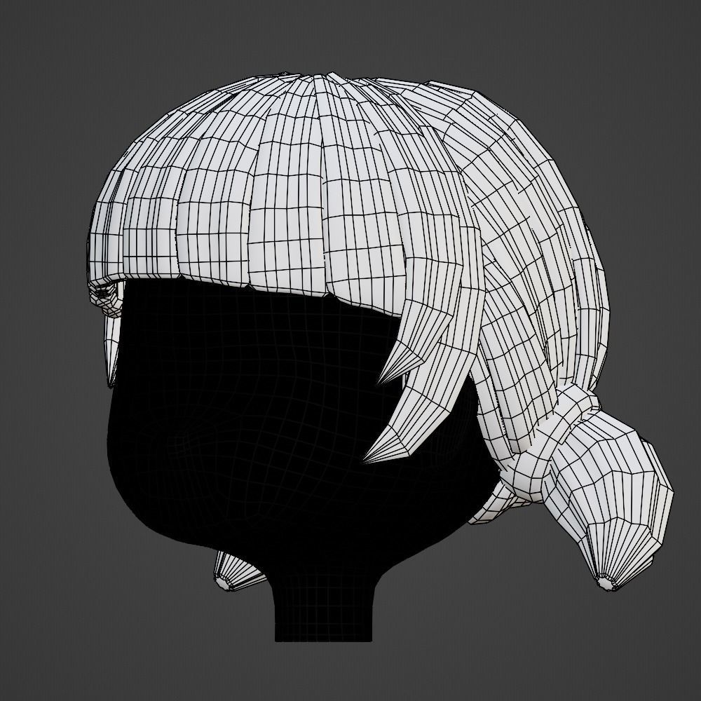 Hair style female 05 3D model_16