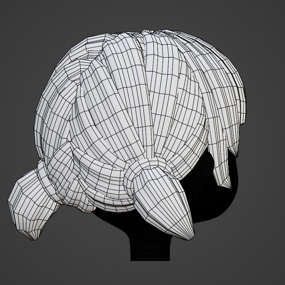 Hair style female 05 3D model_12