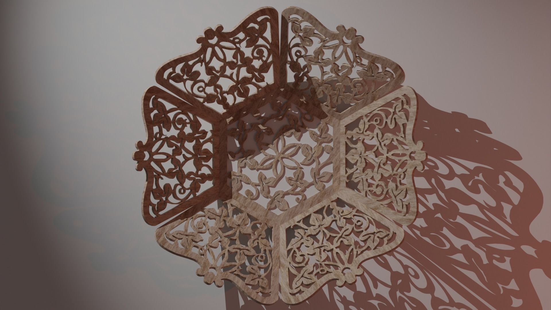 Centro Tavola in Traforo 3D model_3