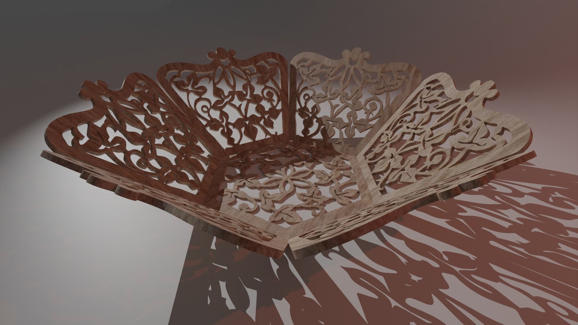 Centro Tavola in Traforo 3D model_2