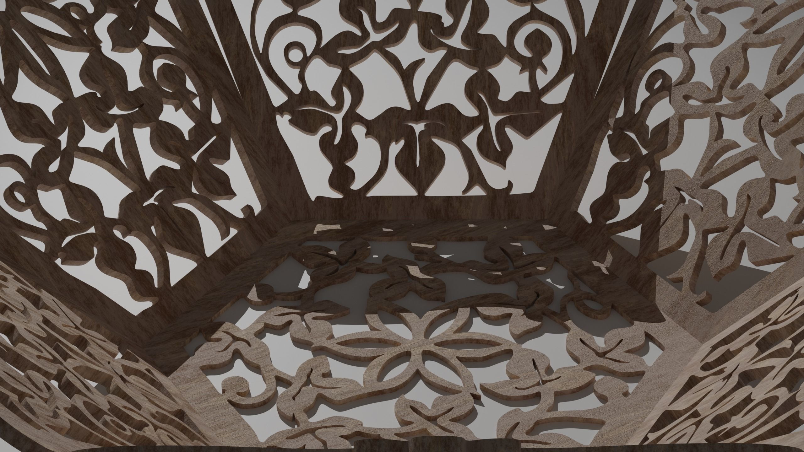 Centro Tavola in Traforo 3D model_4