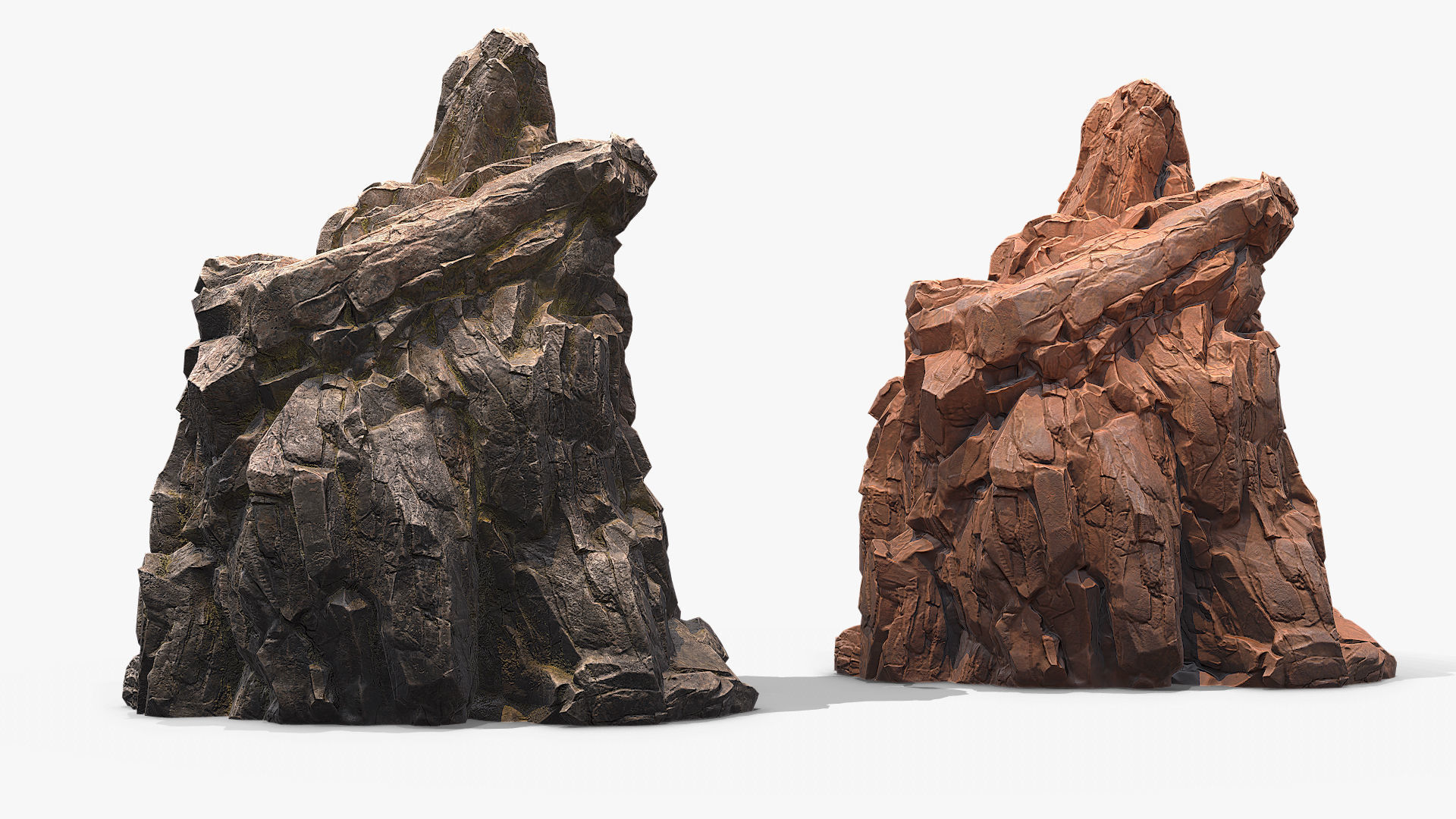 3D Sharp Rock 4 Low-poly 3D model_4