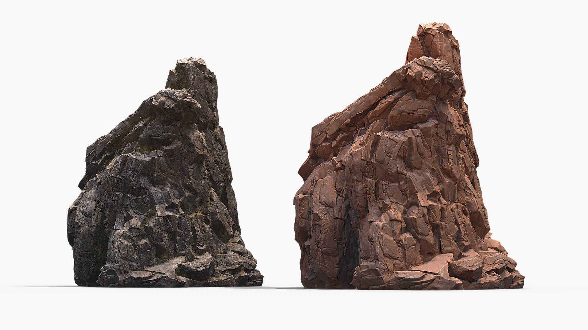 3D Sharp Rock 4 Low-poly 3D model_5
