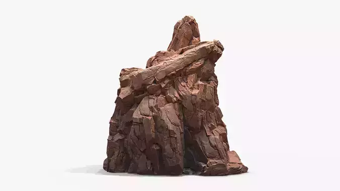 3D Sharp Rock 4