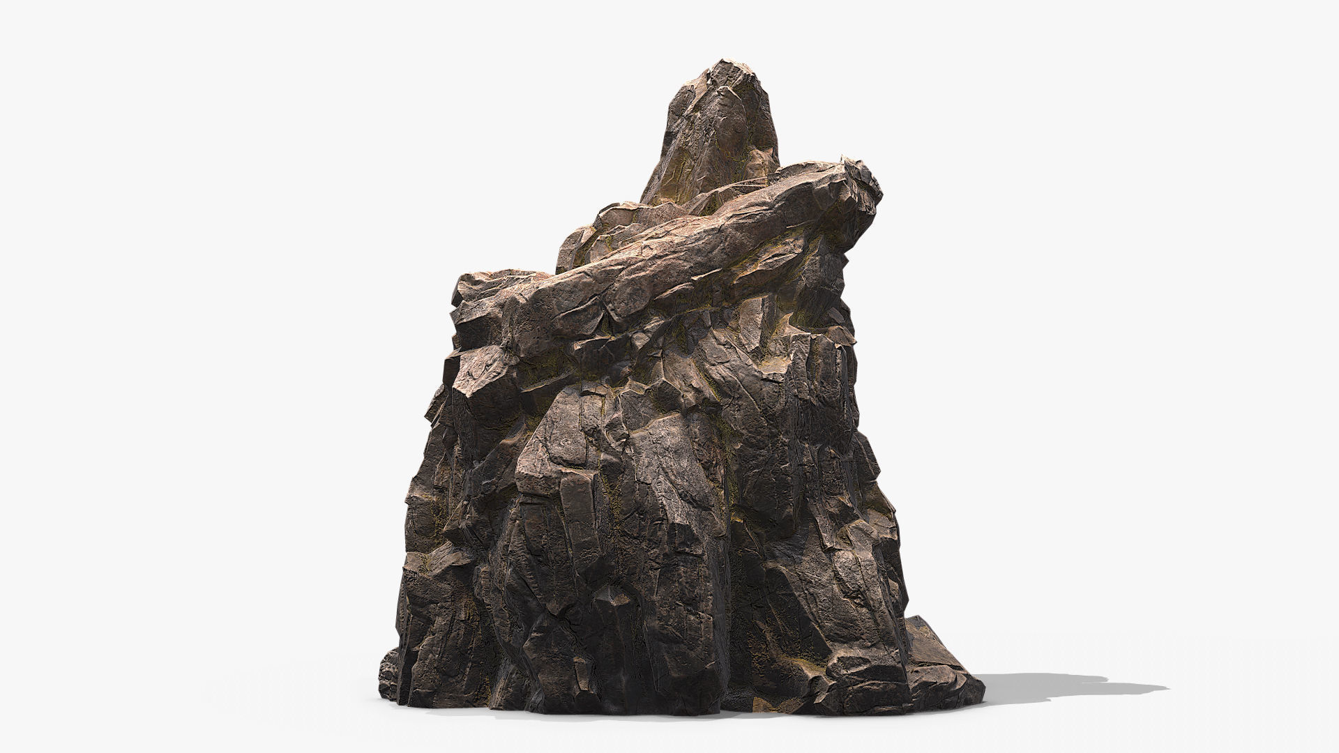 3D Sharp Rock 4 Low-poly 3D model_2
