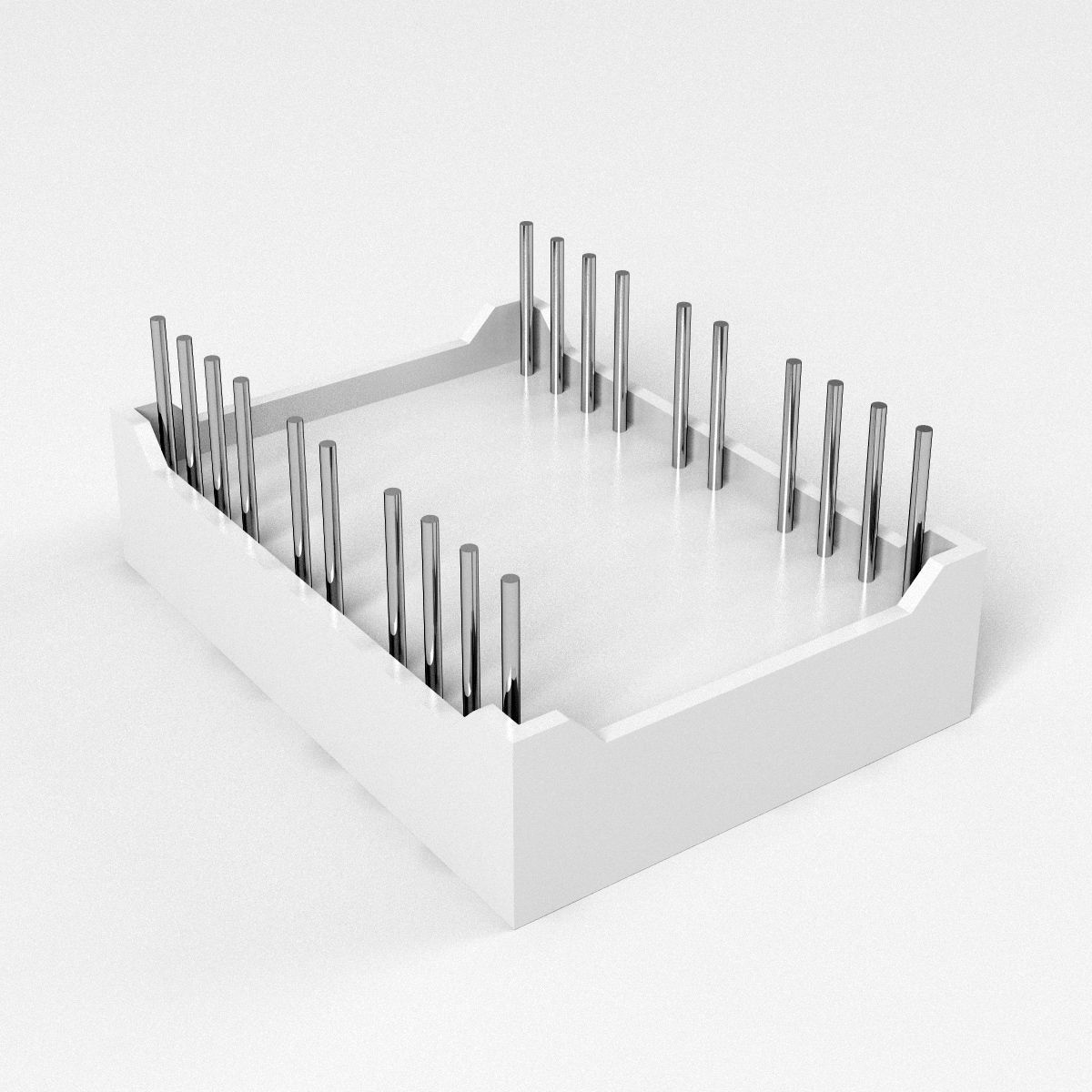 16-segment LED Display Low-poly 3D model_4