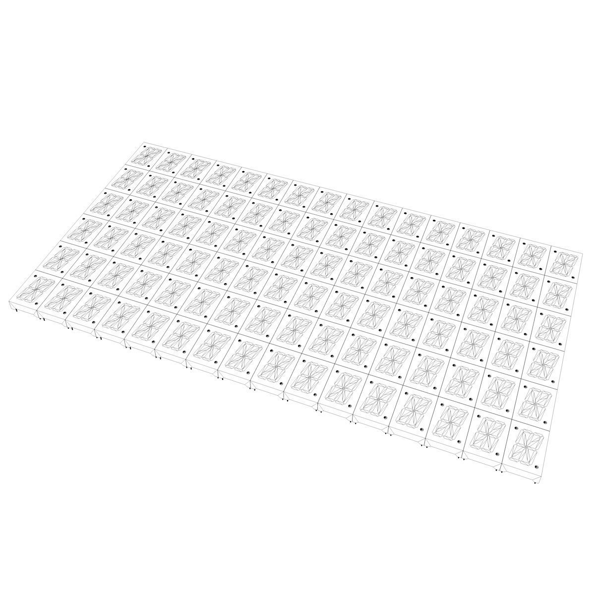 16-segment LED Display Low-poly 3D model_5