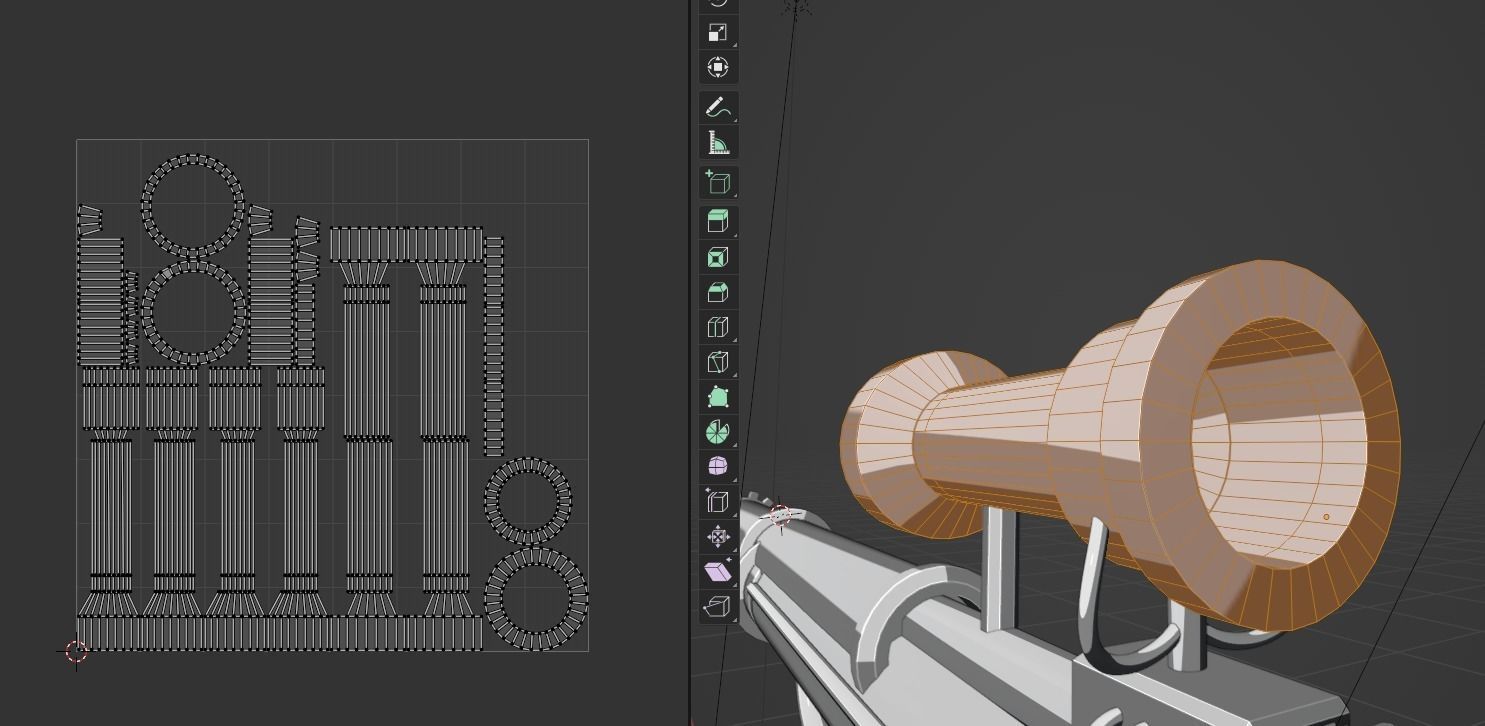 Riffle Stylized Free 3D model_4