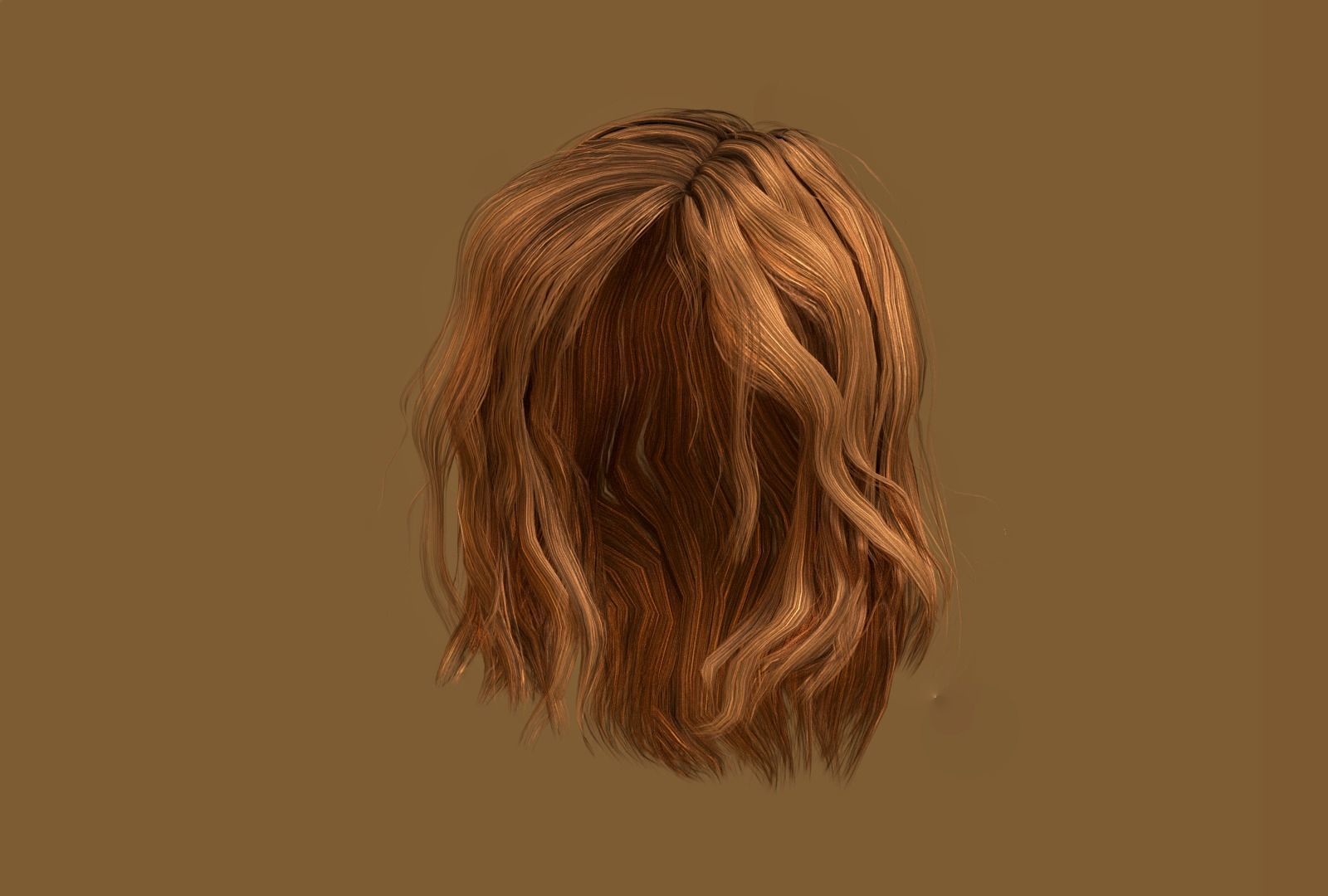 WOMAN FEMALE - HAIR STYLES PACK Low-poly 3D model_9