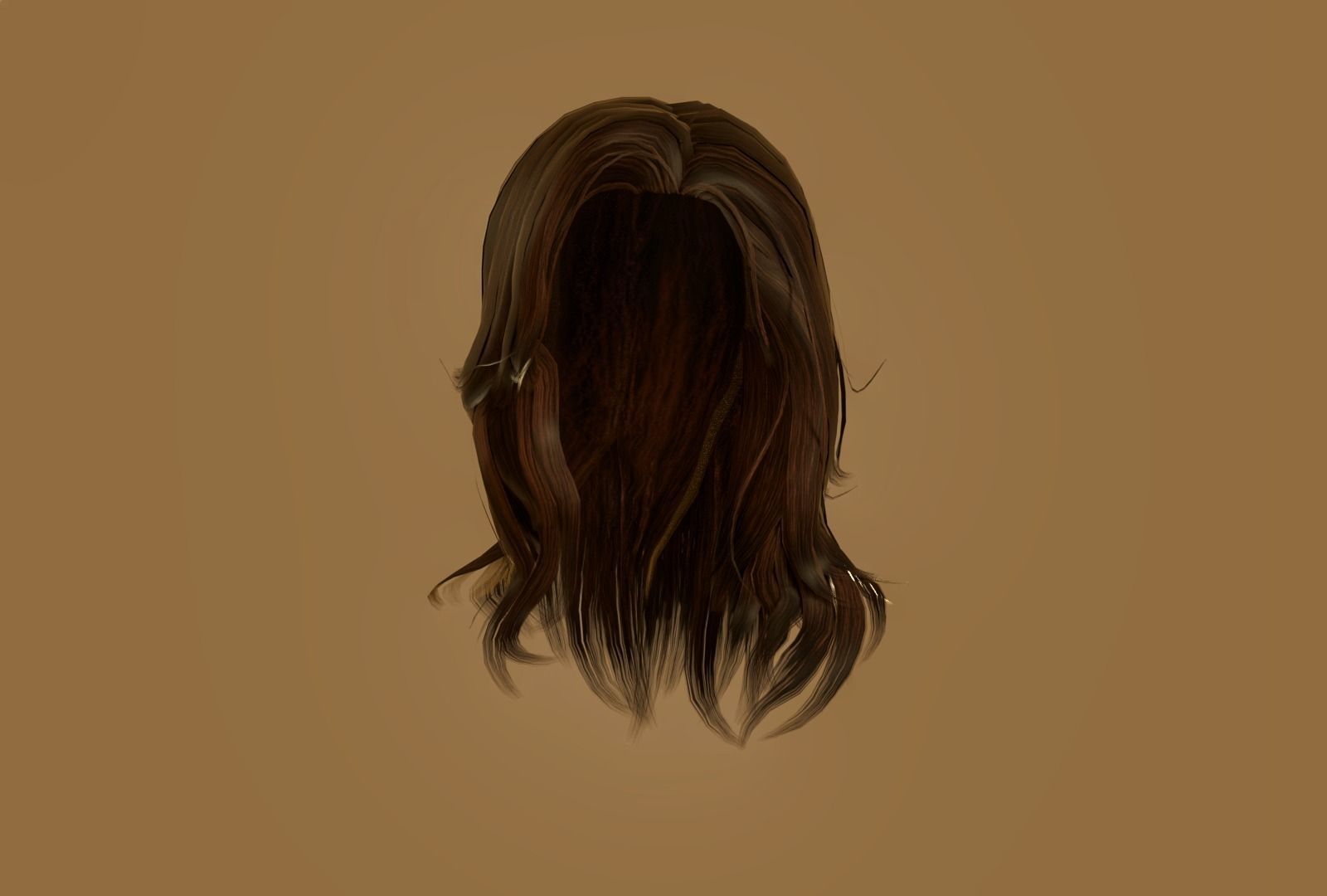 WOMAN FEMALE - HAIR STYLES PACK Low-poly 3D model_11