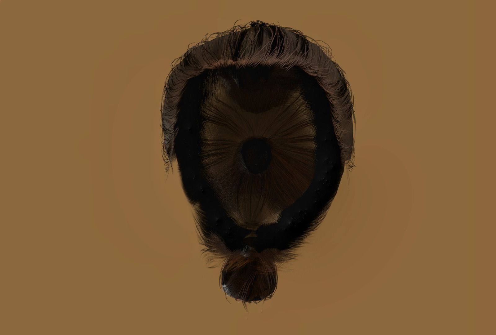 WOMAN FEMALE - HAIR STYLES PACK Low-poly 3D model_19