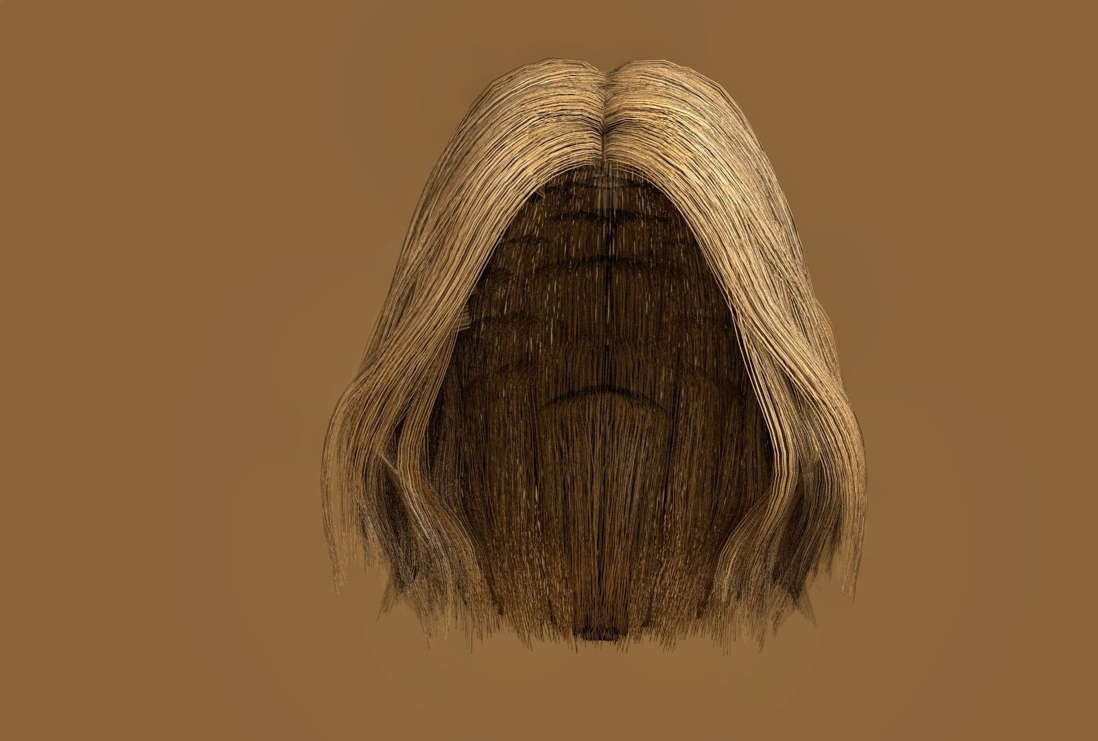 WOMAN FEMALE - HAIR STYLES PACK Low-poly 3D model_13