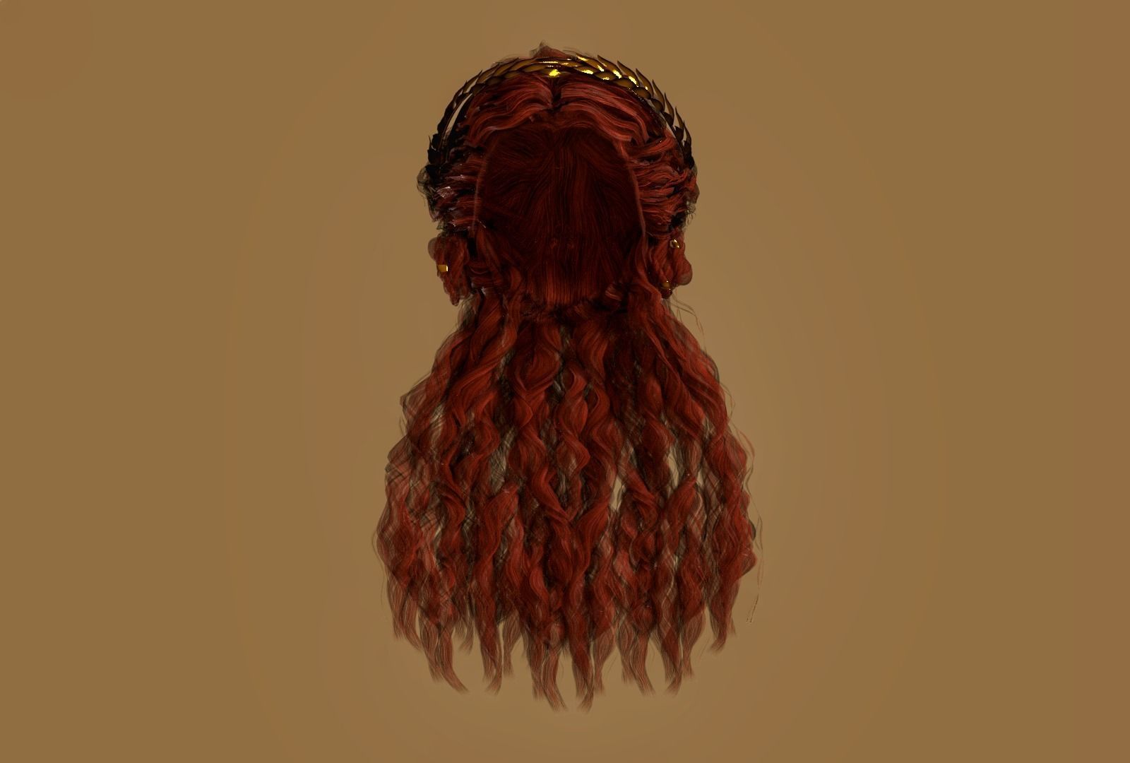 WOMAN FEMALE - HAIR STYLES PACK Low-poly 3D model_7