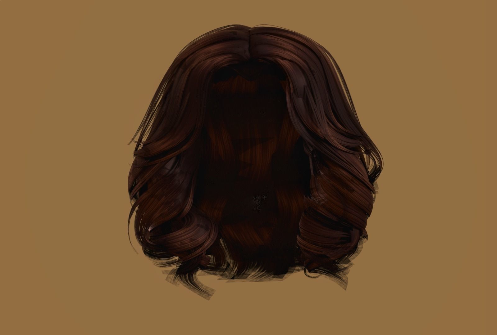 WOMAN FEMALE - HAIR STYLES PACK Low-poly 3D model_10