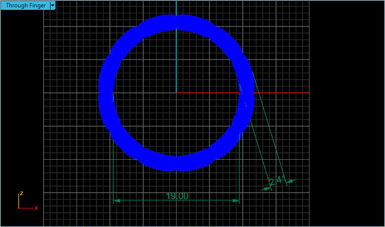 chainring two gold rings 3D model_1