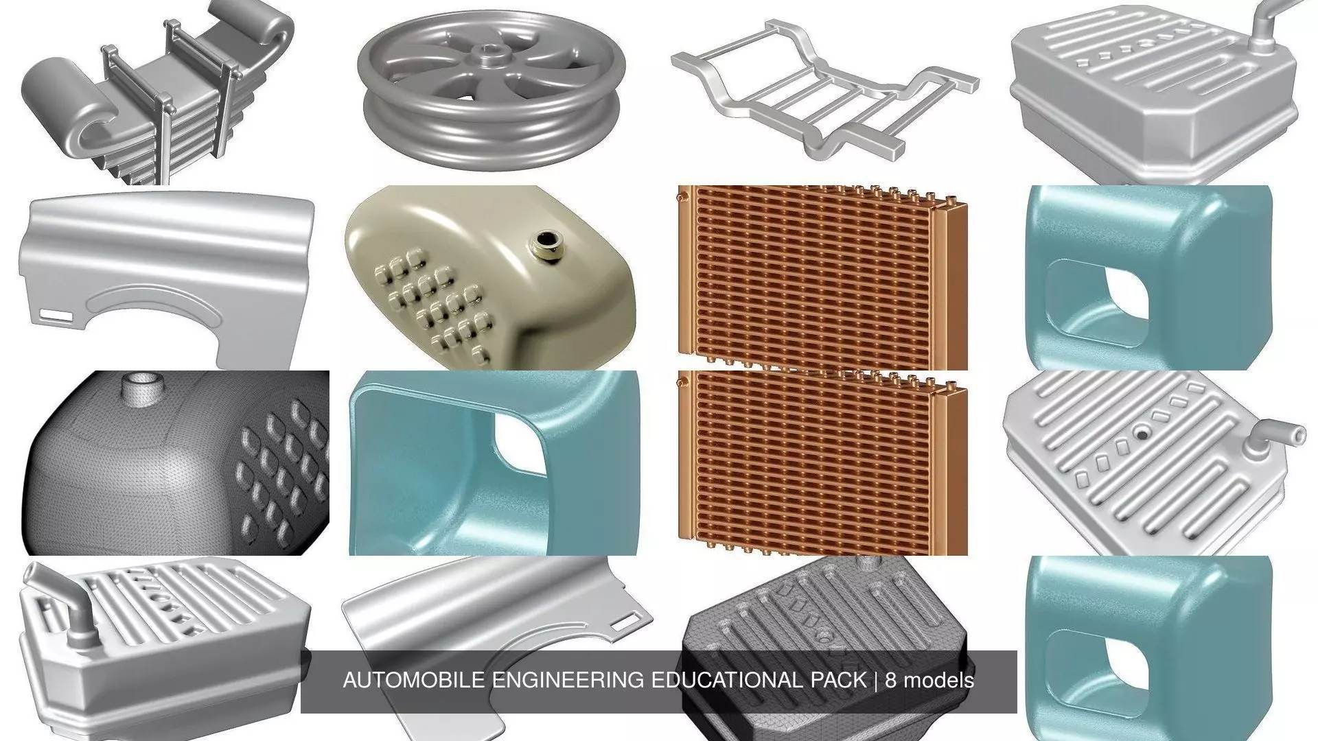 AUTOMOBILE ENGINEERING EDUCATIONAL PACK 3D Model Collection_0