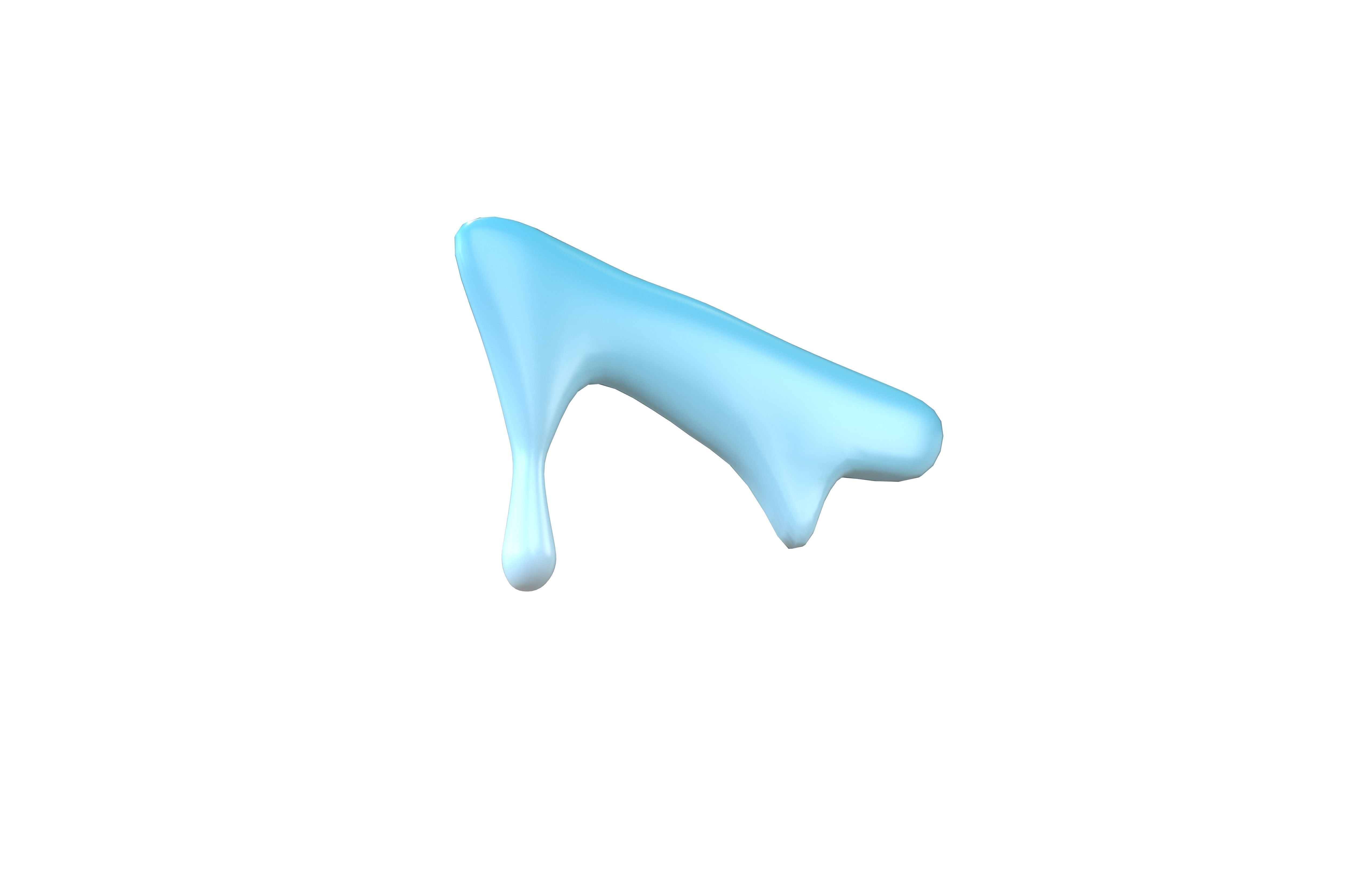 Liquid Drops v1 008 Low-poly 3D model_3