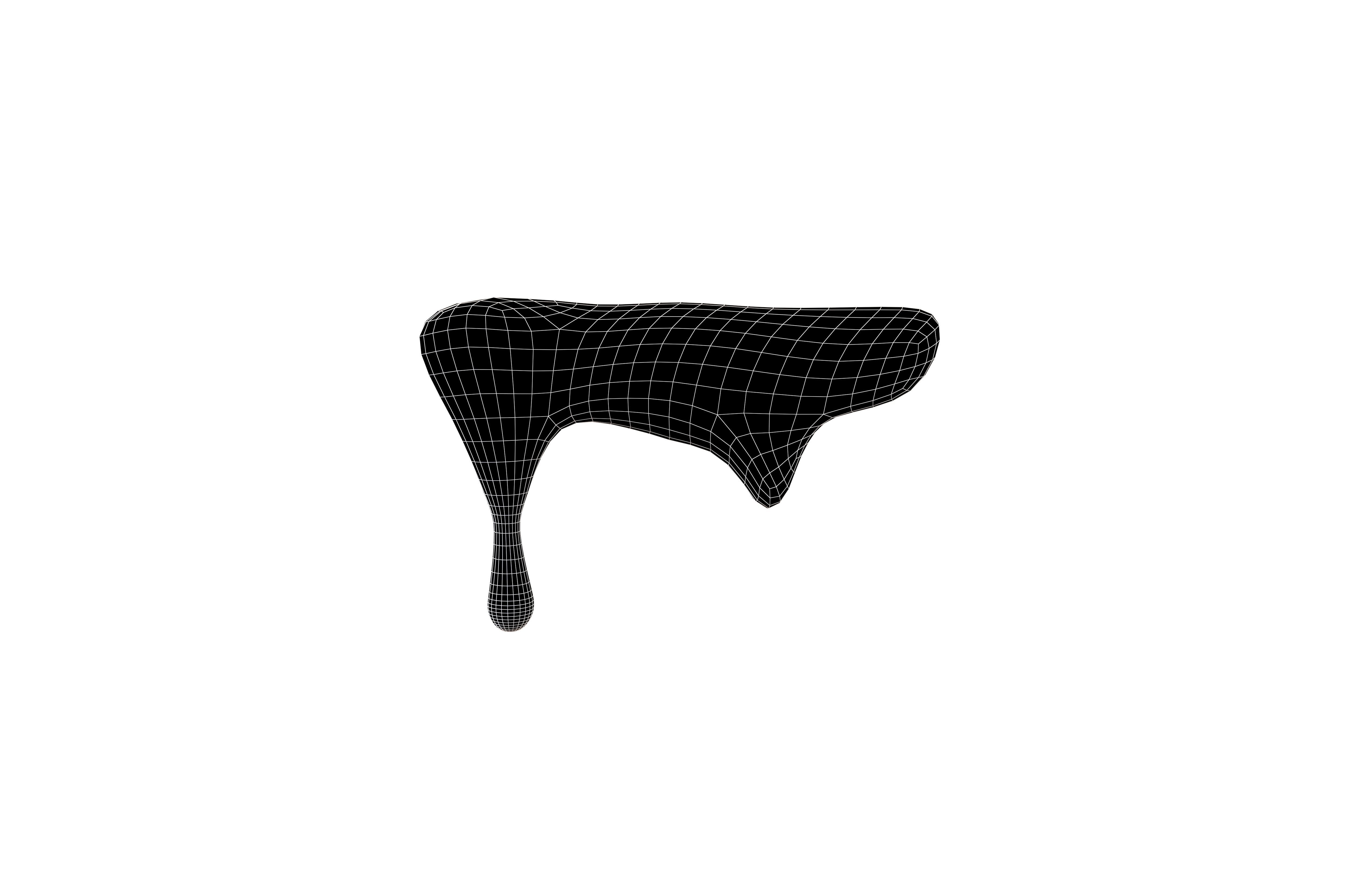 Liquid Drops v1 009 Low-poly 3D model_5