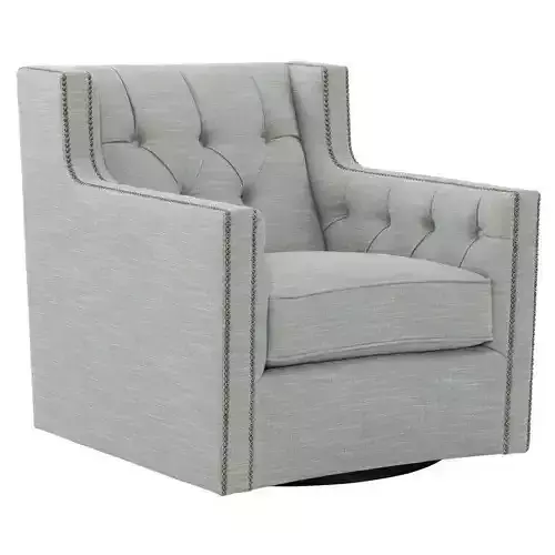 Candace Upholstered Swivel Wingback Chair